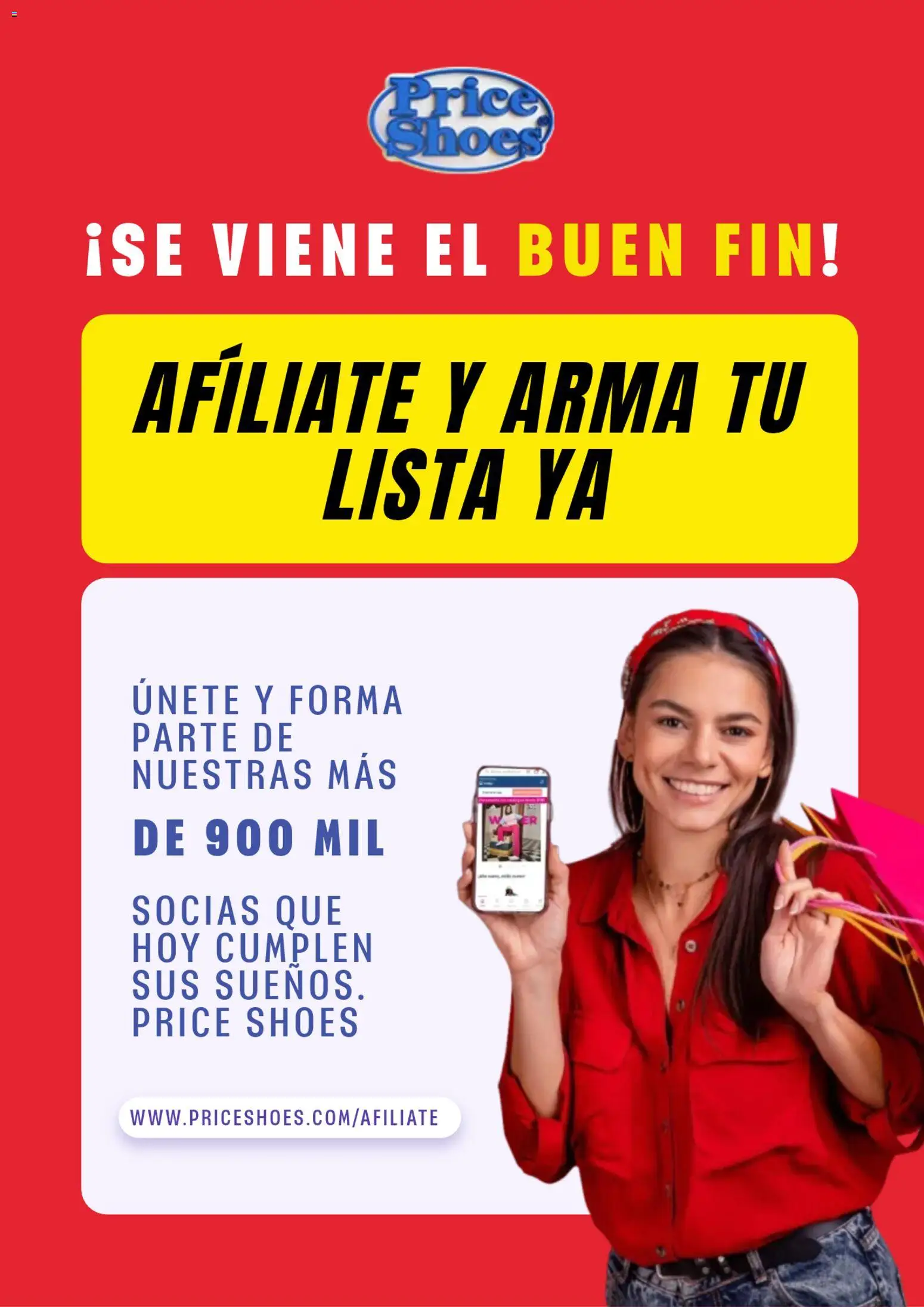 Nuevas ofertas de Price Shoes válidas en toda la República Mexicana desde el 30/10/2026. ¡Encuentra las mejores ofertas en Price Shoes Buen Fin aviso! | Página: 1