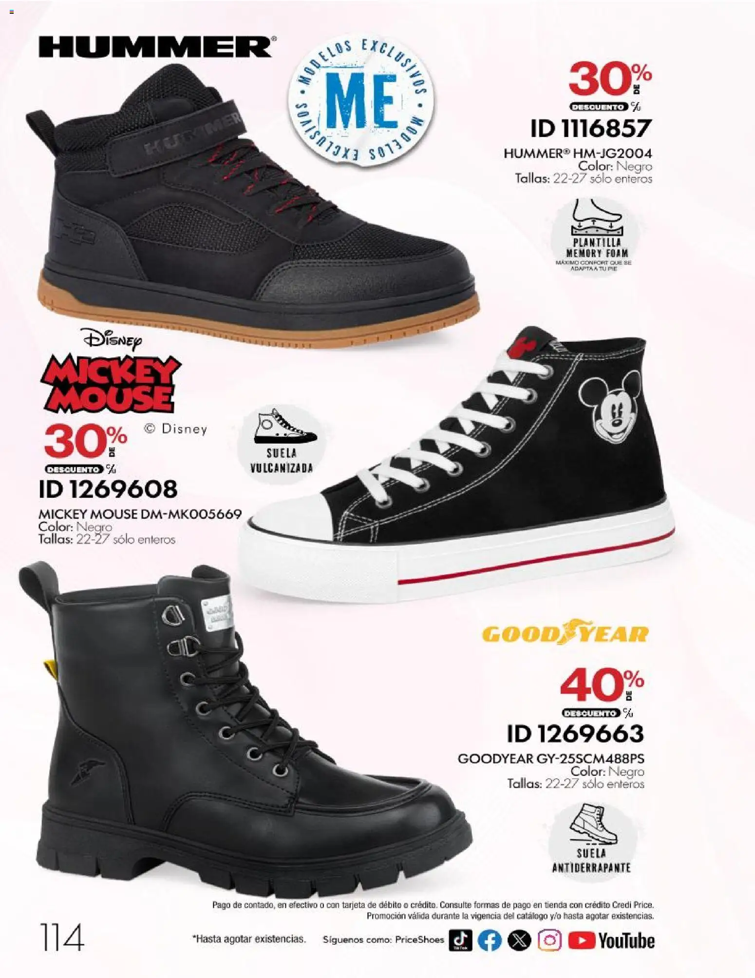 Nuevas ofertas de Price Shoes válidas en toda la República Mexicana desde el 28/10/2026. ¡Encuentra las mejores ofertas en Price Shoes catálogo 10 pagos sin intereses! | Página: 114