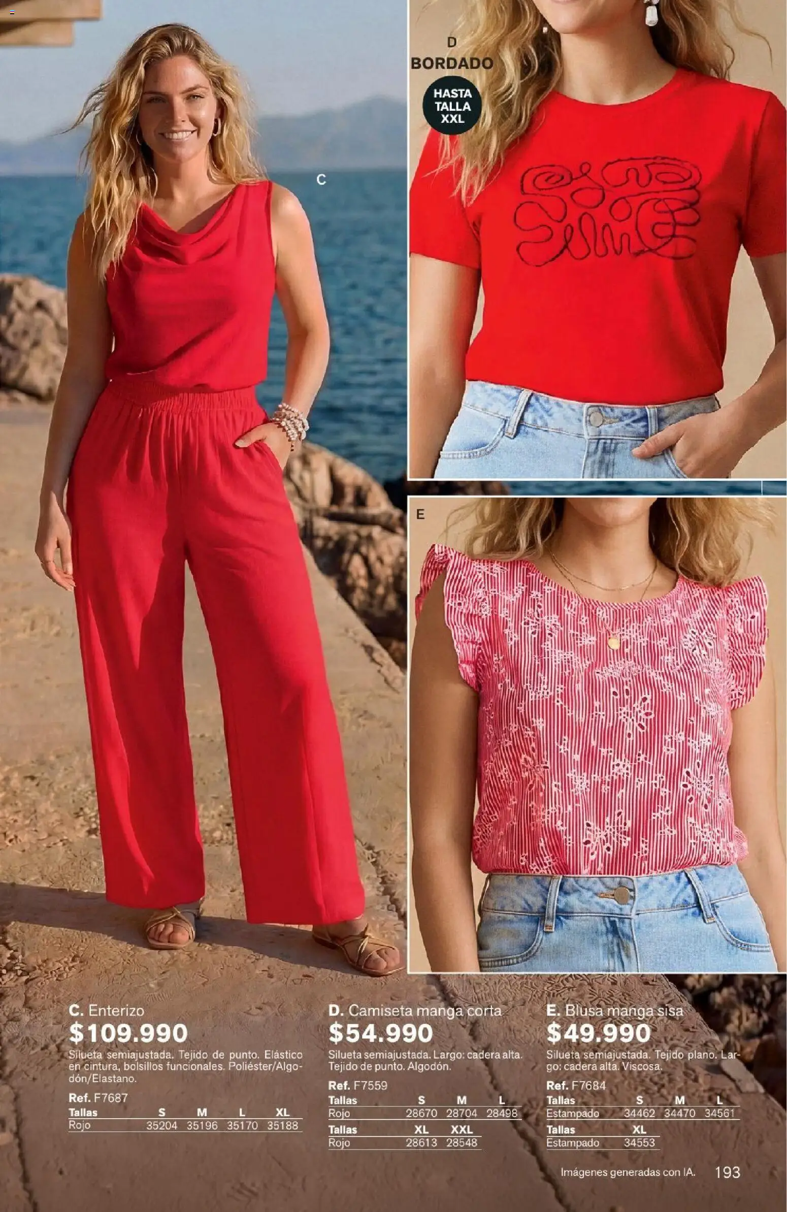 Leonisa revista - valida desde el 04/08/2026 | Página: 193 | Productos: Bolsillos, Camiseta, Blusa, Enterizo