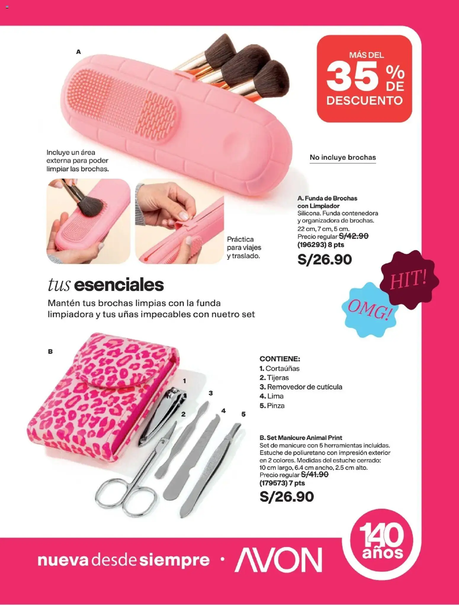 Catálogo Avon válido desde 11/08/2026 | Página: 180 | Productos: Lima, Cortauñas
