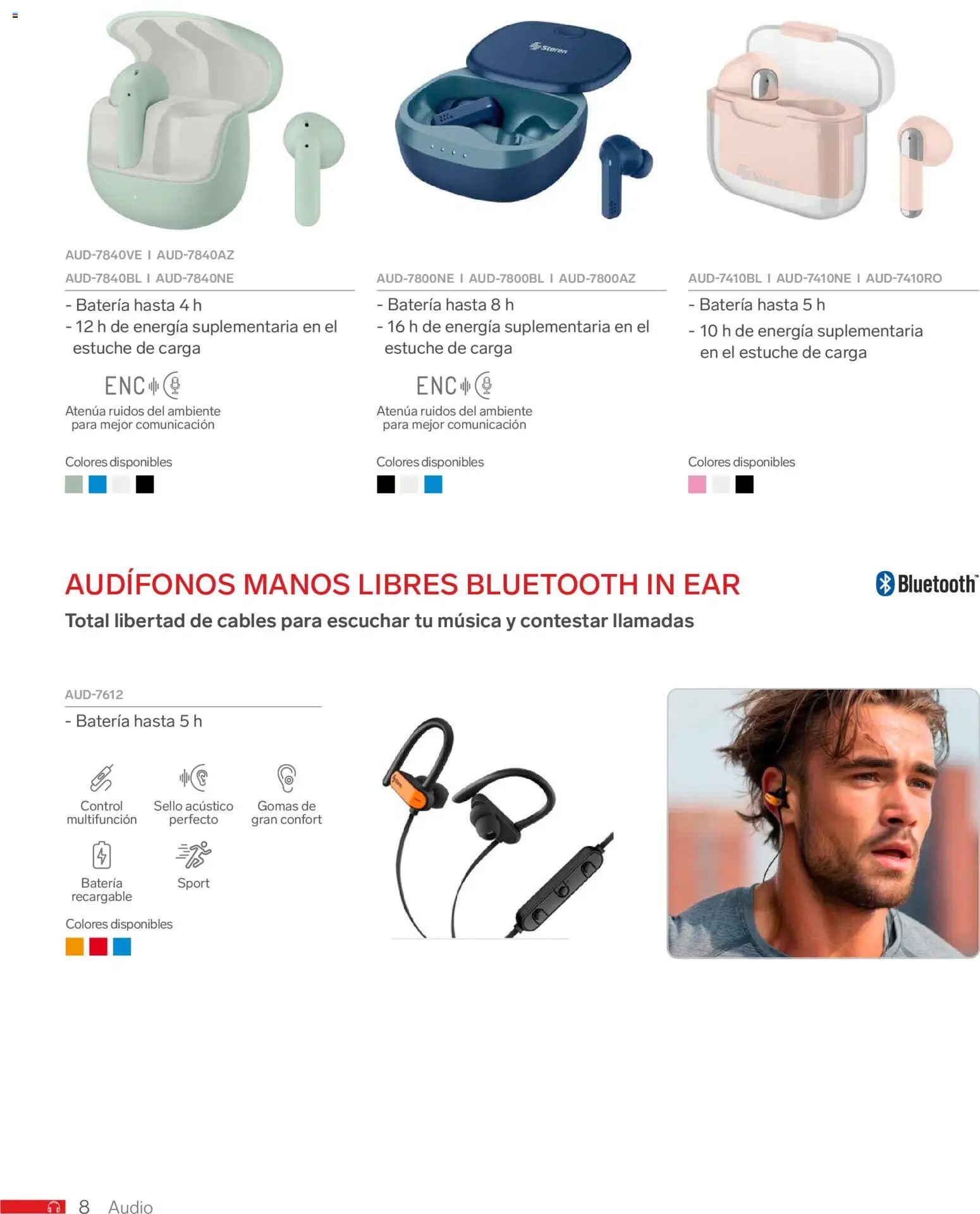 Nuevas ofertas de Steren válidas en toda la República Mexicana desde el 01.01.2026. ¡Encuentra las mejores ofertas en Steren catálogo! | Página: 20 | Productos: Estuche, Audio, Audífonos, Batería