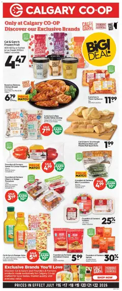 Preview of Calgary Co-op weekly flyer / circulaire from shop Calgary Co-op valid from Jul 16, 2026