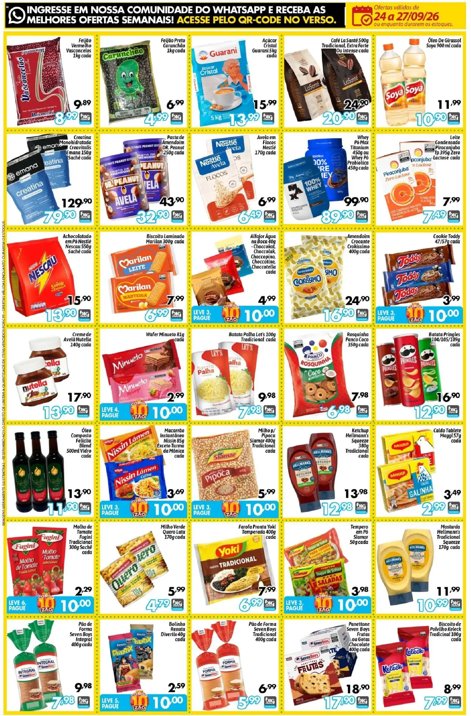 Big Compra Folheto - válido de 24/09/2026 | Página: 2 | Produtos: Amendoim, Tomate, Creme, Batata palha