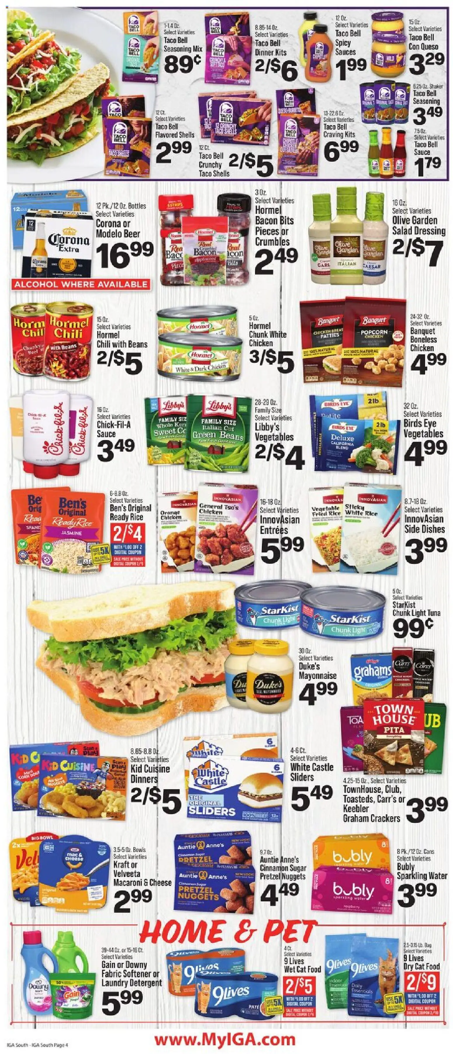 IGA Weekly Ad - valid from 08/26/2026 | Page: 5 | Products: Popcorn, Sauces, Detergent, Chili