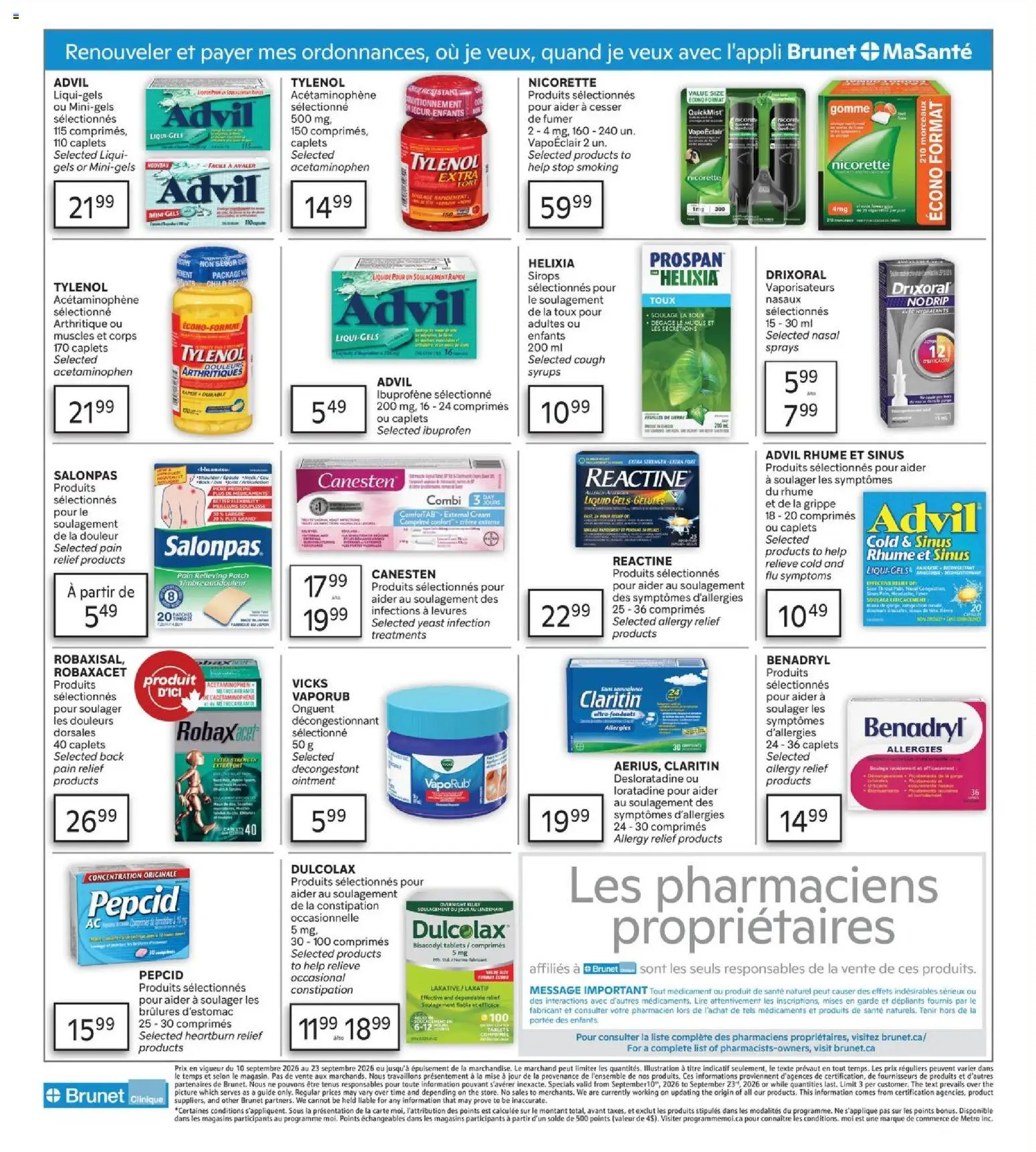 Brunet flyer valid from Sep 10, 2026 | Page: 4 | Products: Cream, Yeast