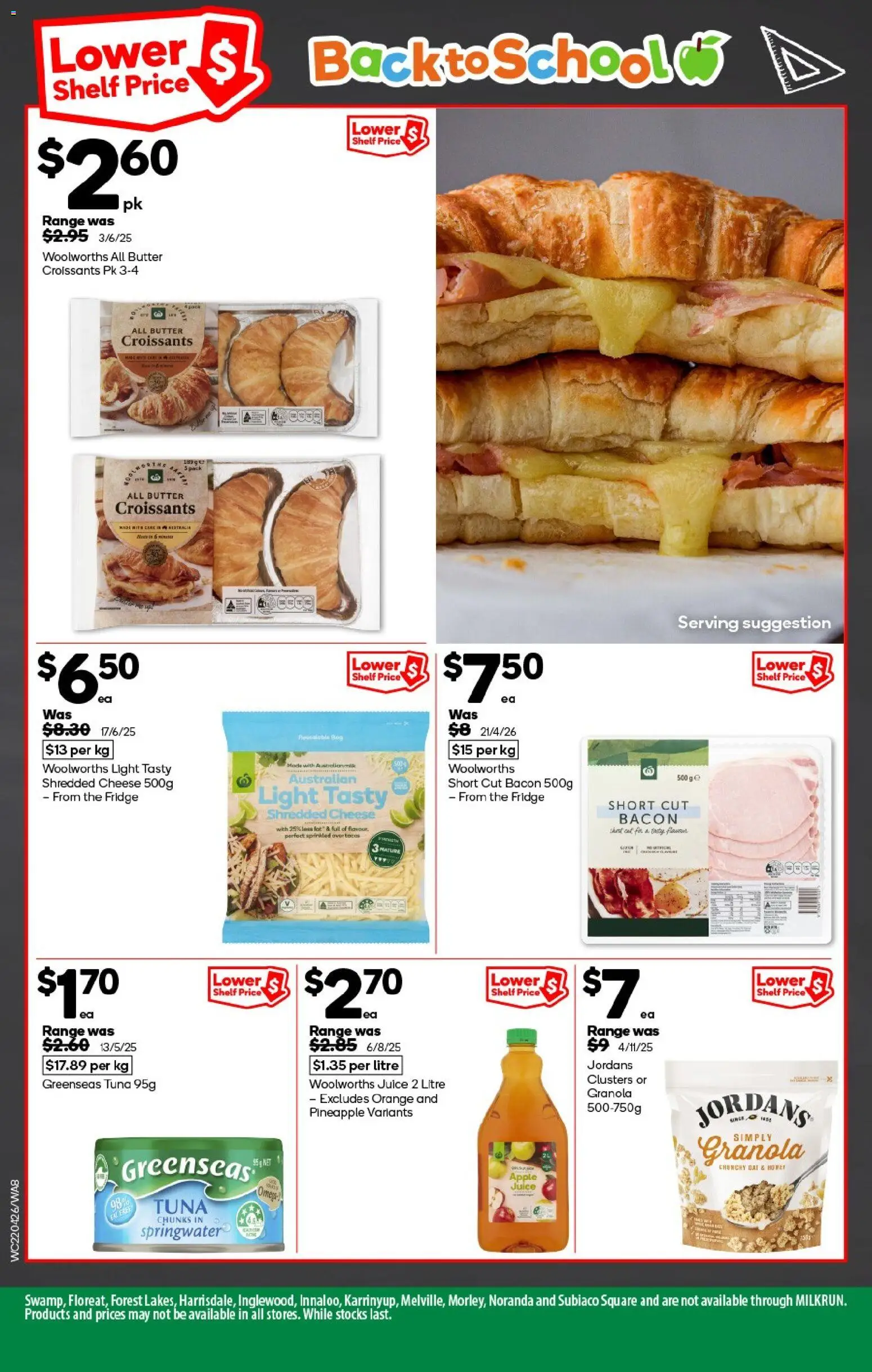Woolworths catalogue - valid from 22.04.2026 | Page: 8 | Products: Shelf, Butter, Cheese, Juice