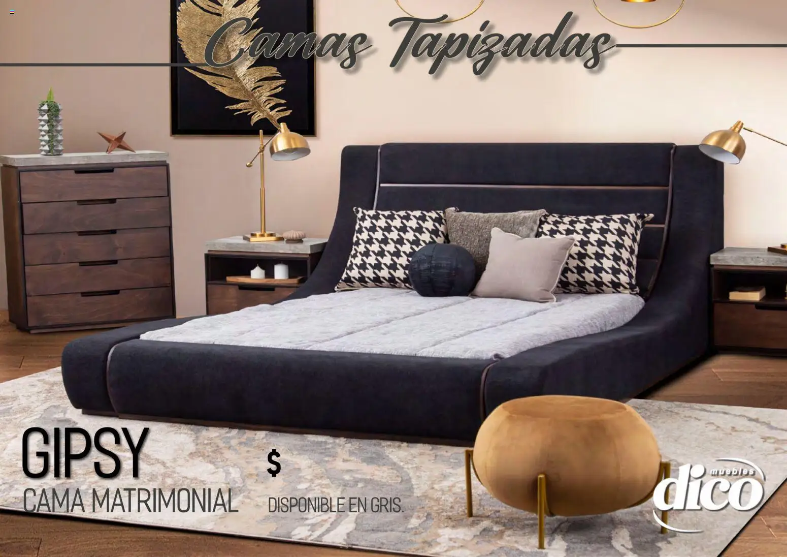 Nuevas ofertas de Muebles Dico válidas en toda la República Mexicana desde el 01.04.2026. ¡Encuentra las mejores ofertas en Muebles Dico catálogo Camas tapizadas ! | Página: 38 | Productos: Cama