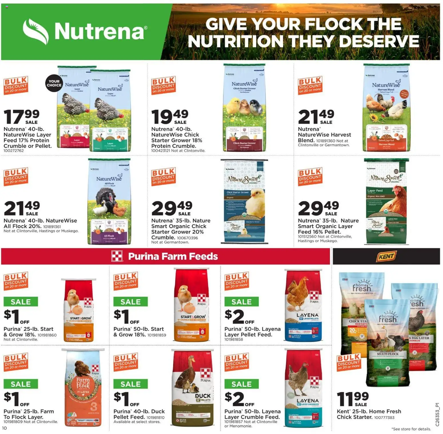 Mills Fleet Farm Weekly Ad - valid from 08/24/2026 | Page: 10 | Products: Duck, Protein, Starter