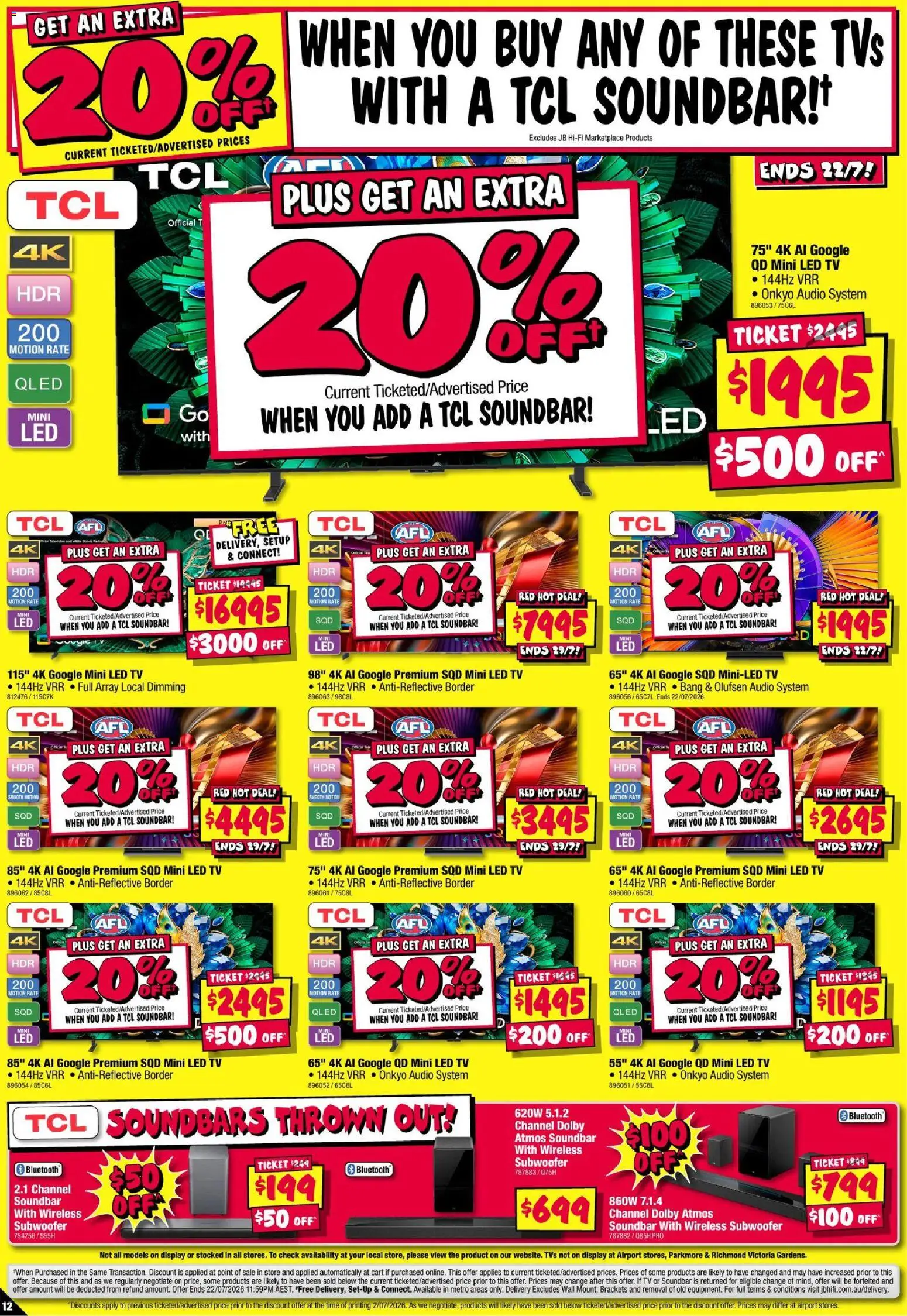 JB Hi-Fi catalogue - valid from 16/07/2026 | Page: 12 | Products: Cart, Tv, Audio