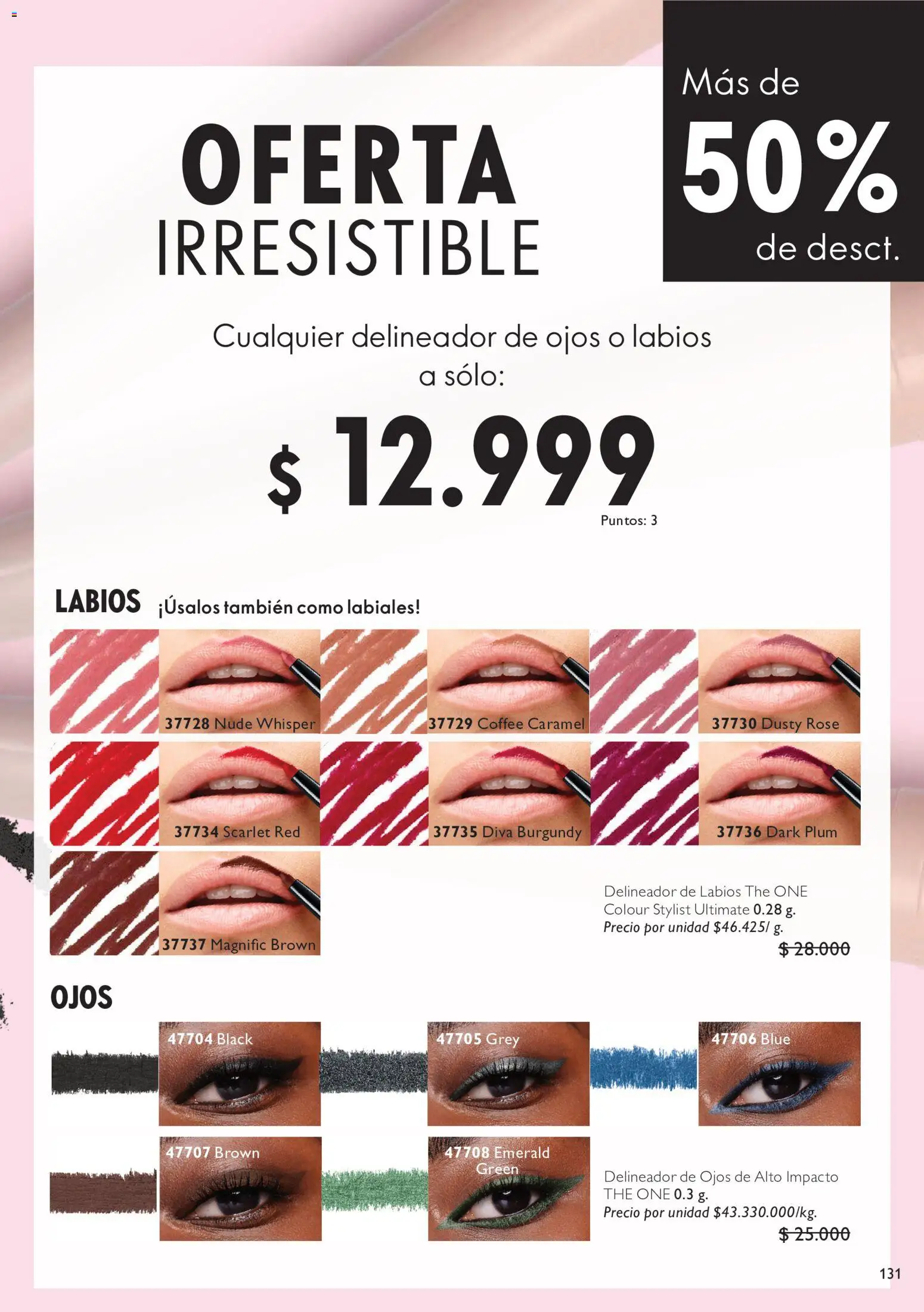 Oriflame revista - valida desde el 20/06/2026 | Página: 131 | Productos: Delineador de ojos, Delineador