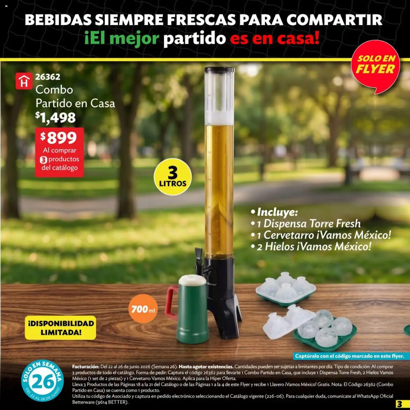 Nuevas ofertas de Betterware válidas en toda la República Mexicana desde el 22.06.2026. ¡Encuentra las mejores ofertas en Betterware Ofertas! | Página: 4