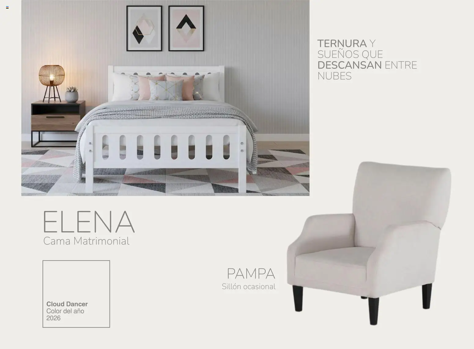 Nuevas ofertas de Muebles Dico válidas en toda la República Mexicana desde el 30/01/2026. ¡Encuentra las mejores ofertas en Muebles Dico catálogo Cloud Dancer Color del año 2026! | Página: 16 | Productos: Sillón, Cama