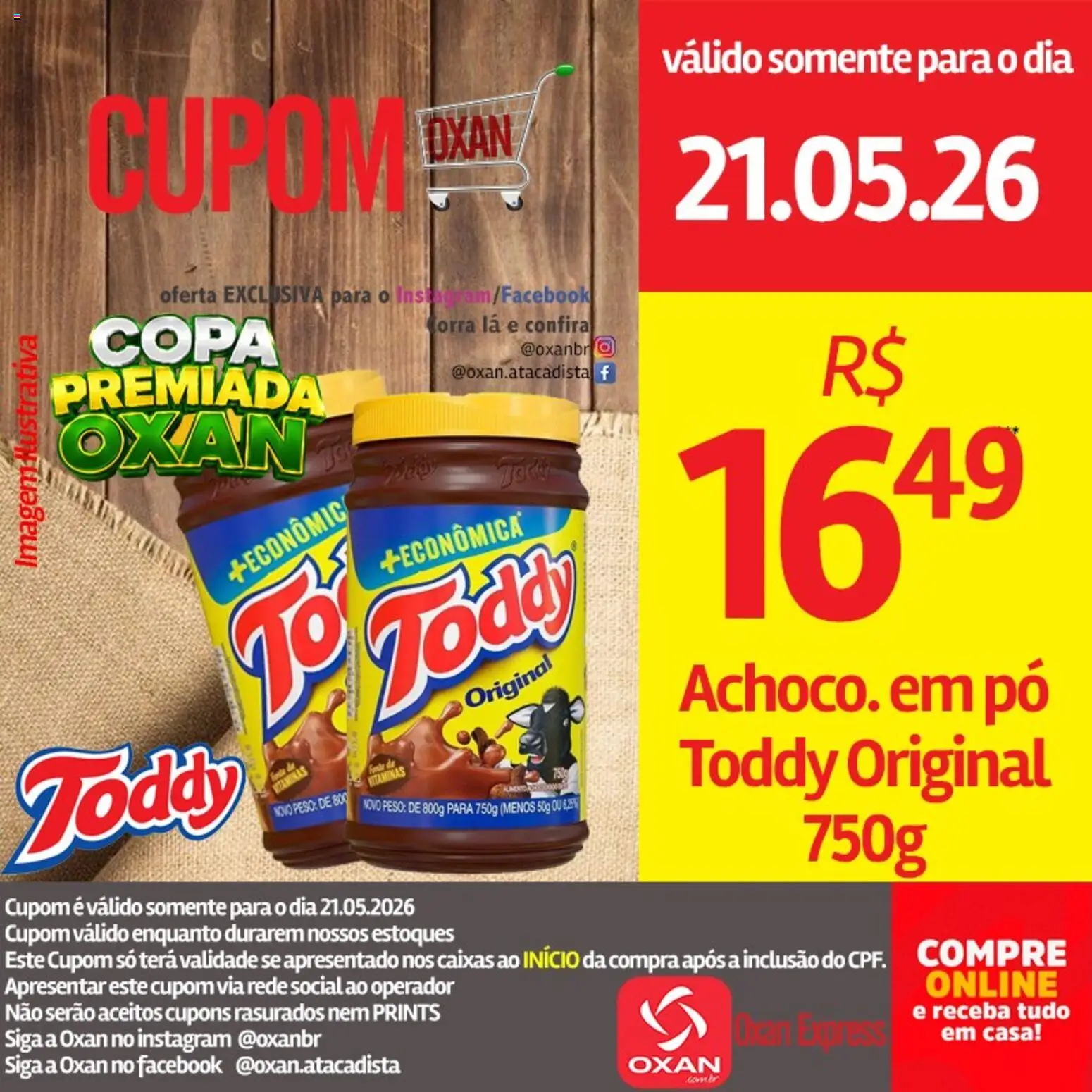 Oxan Atacadista Folheto - válido de 21.05.2026 | Página: 19 | Produtos: Pó, Copa
