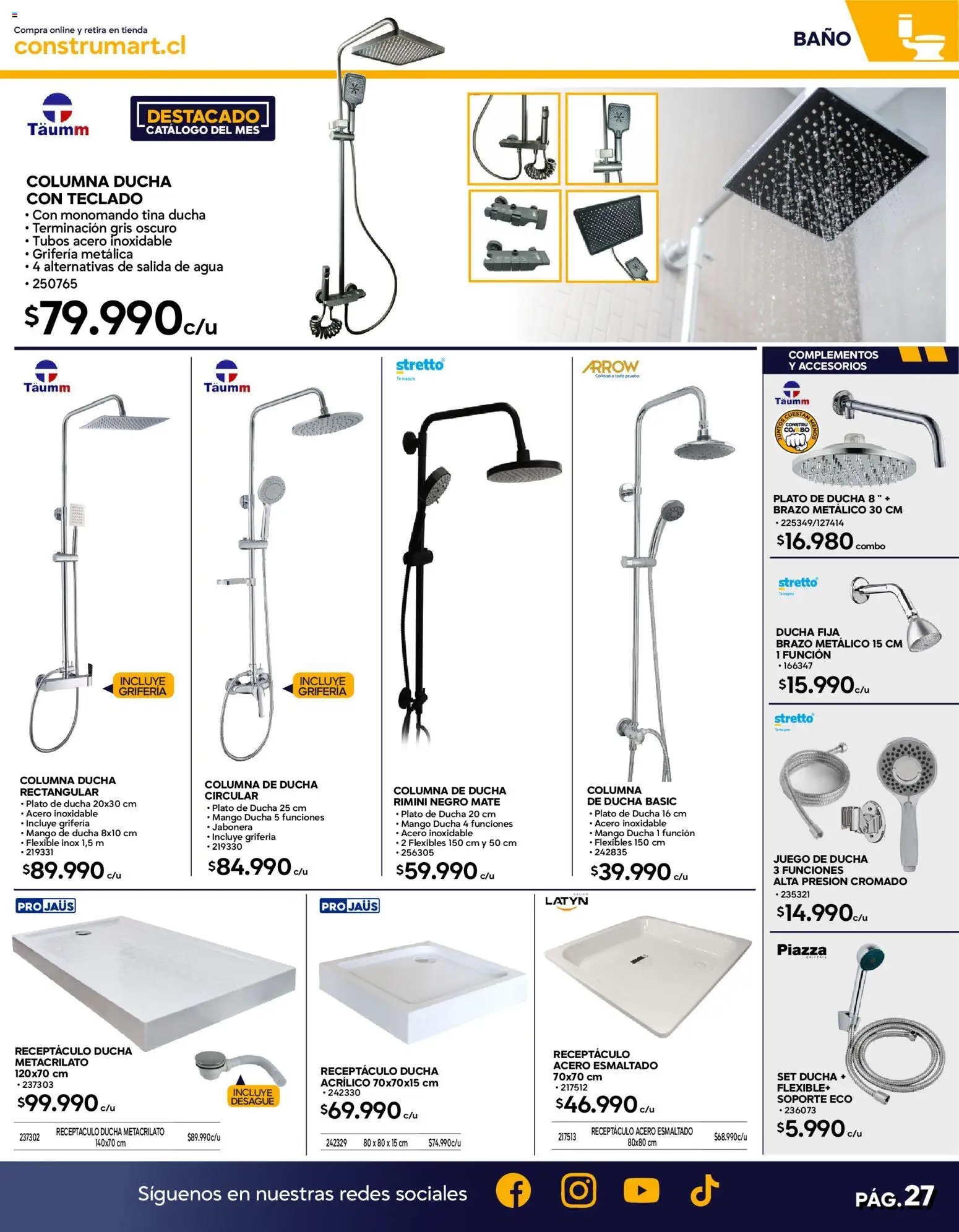 Construmart Ofertas │ válido desde el 01.06.2026 | Página: 27 | Productos: Agua, Baño, Ducha, Mate