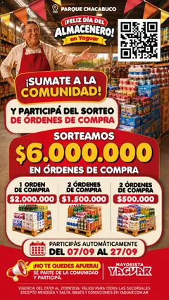 Vista previa Yaguar - Escaneá y participá Parque Chacabuco válido desde el 07/09/2026