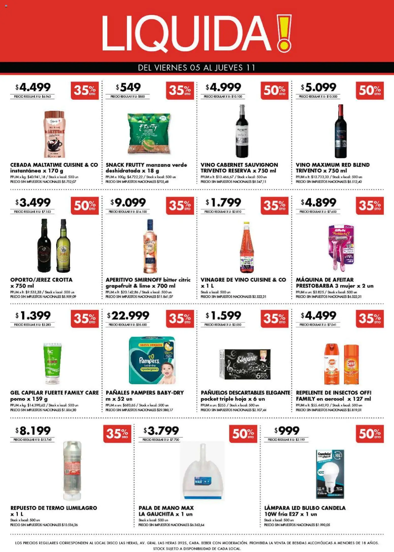 Disco ofertas │ válido desde el 04.06.2026 | Página: 10 | Productos: Repelente, Disco, Vinagre, Vino