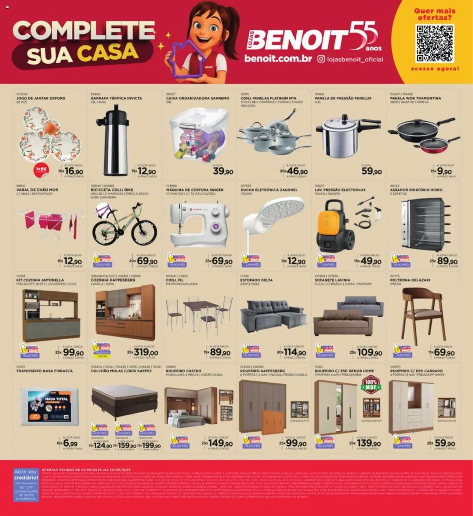 Benoit Folheto - válido de 01/09/2026 | Página: 12 | Produtos: Bicicleta, Panela, Garrafa térmica, Poltrona