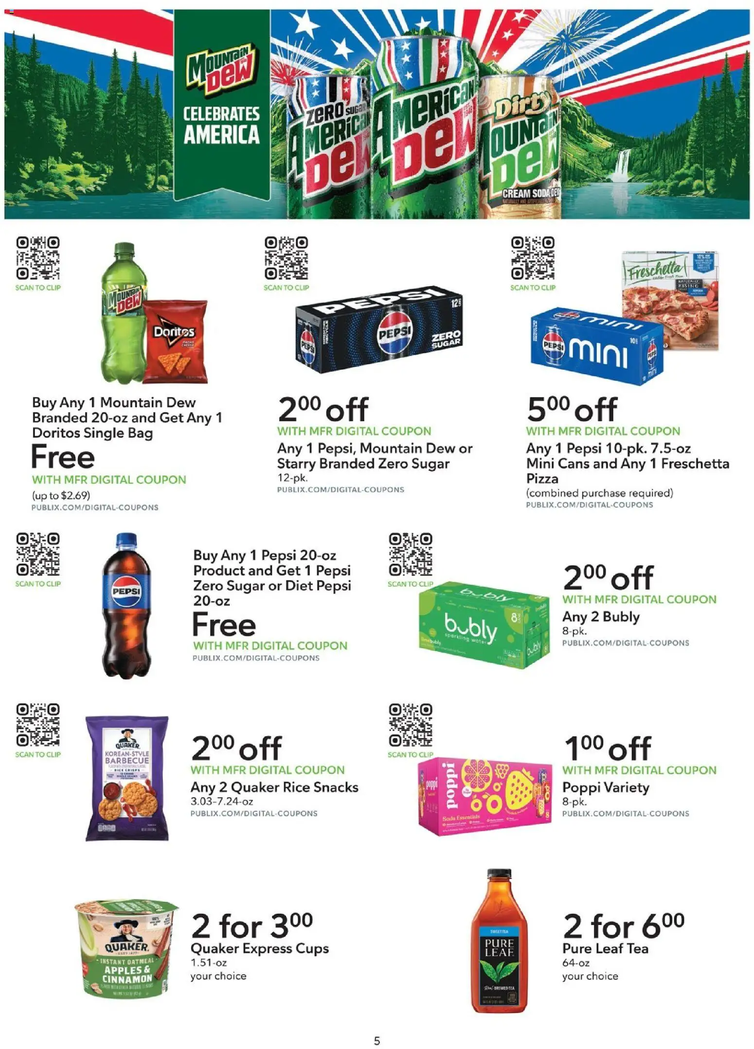 Publix Publix Extra Savings - valid from 06/27/2026 | Page: 5 | Products: Apples, Cream, Sugar, Bag