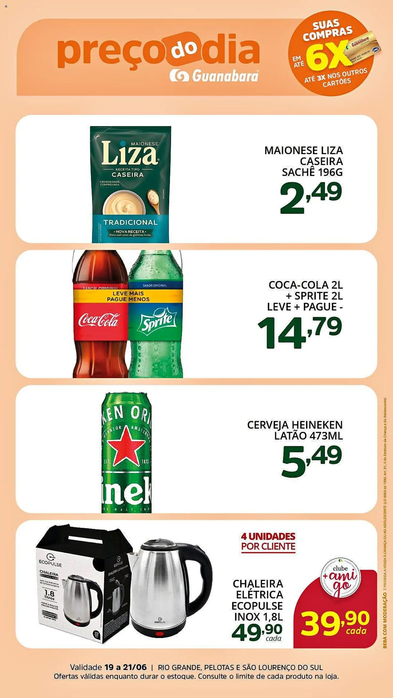 Supermercado Guanabara Folheto - válido de 19.06.2026 | Página: 1