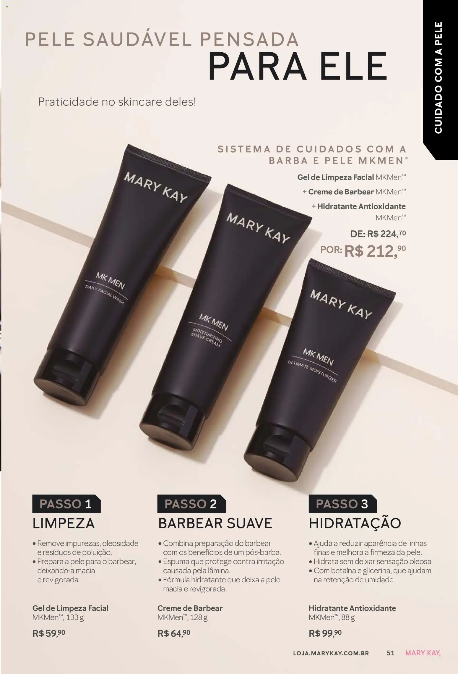 Mary Kay Folheto - válido de 01.01.2026 | Página: 51 | Produtos: Gel de limpeza, Creme, Creme de barbear
