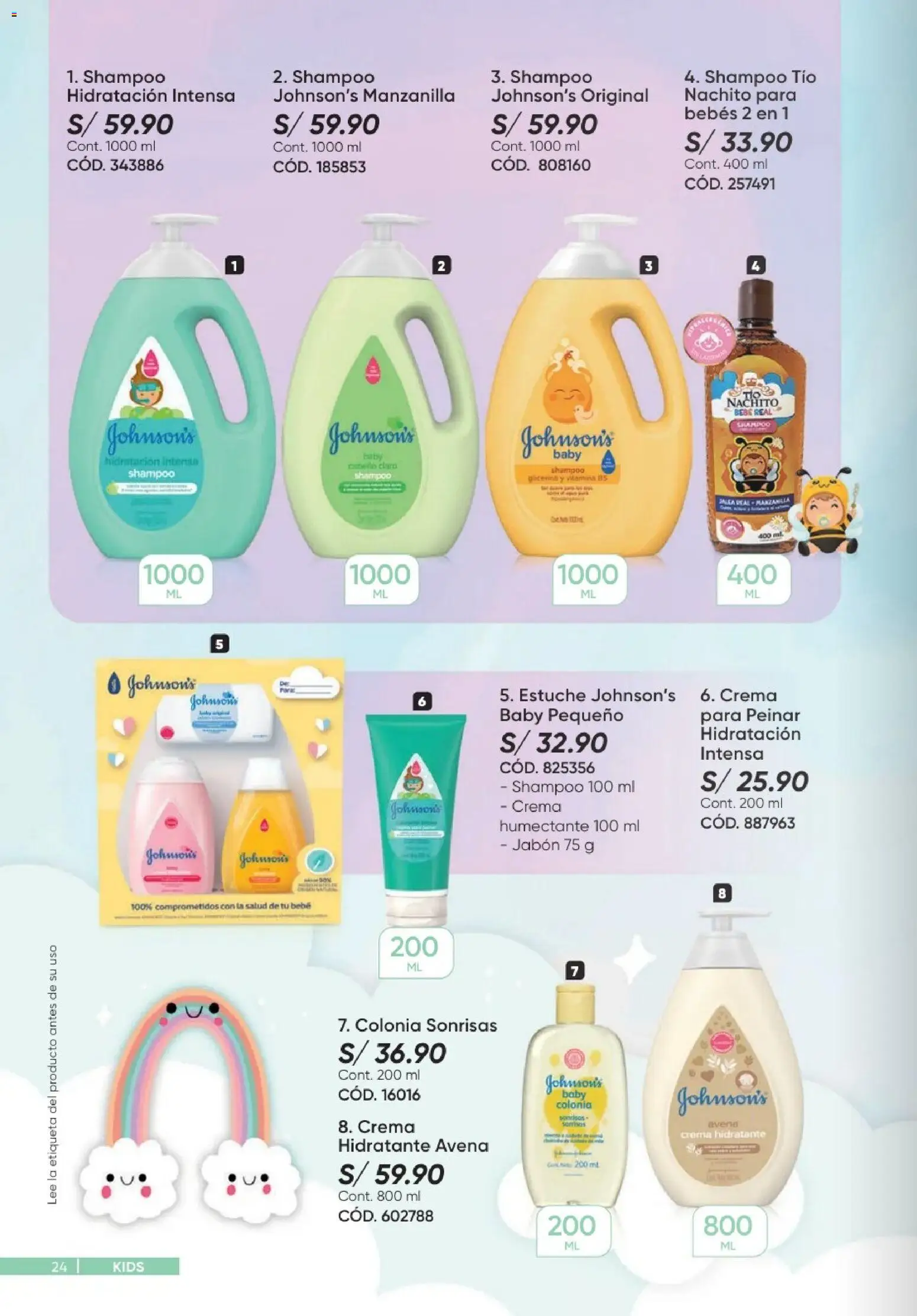Catálogo Azzorti válido desde 20/09/2026 | Página: 24 | Productos: Shampoo, Jabón, Crema, Avena