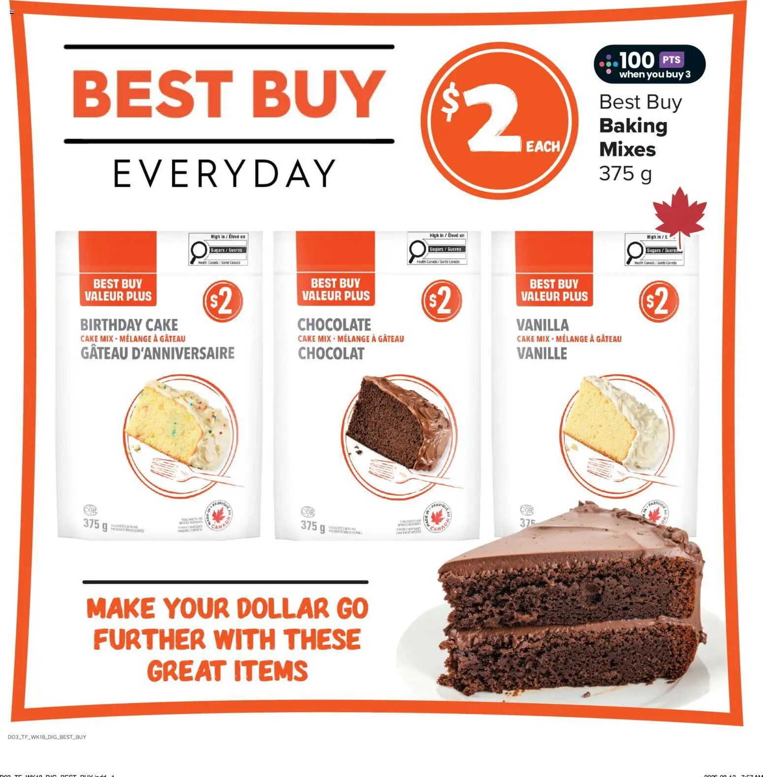 Thrifty Foods flyer valid from Aug 27, 2026 | Page: 10 | Products: Cake, Vanilla, Chocolate