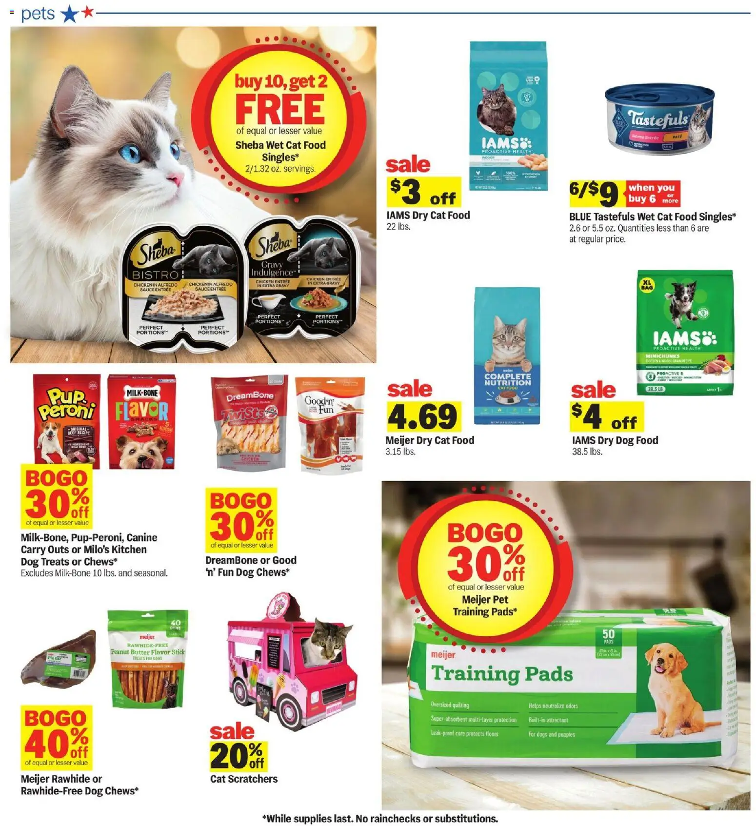 Meijer Weekly Ad - valid from 10.06.2026 | Page: 46 | Products: Dog Treats, Butter, Beef, Pads