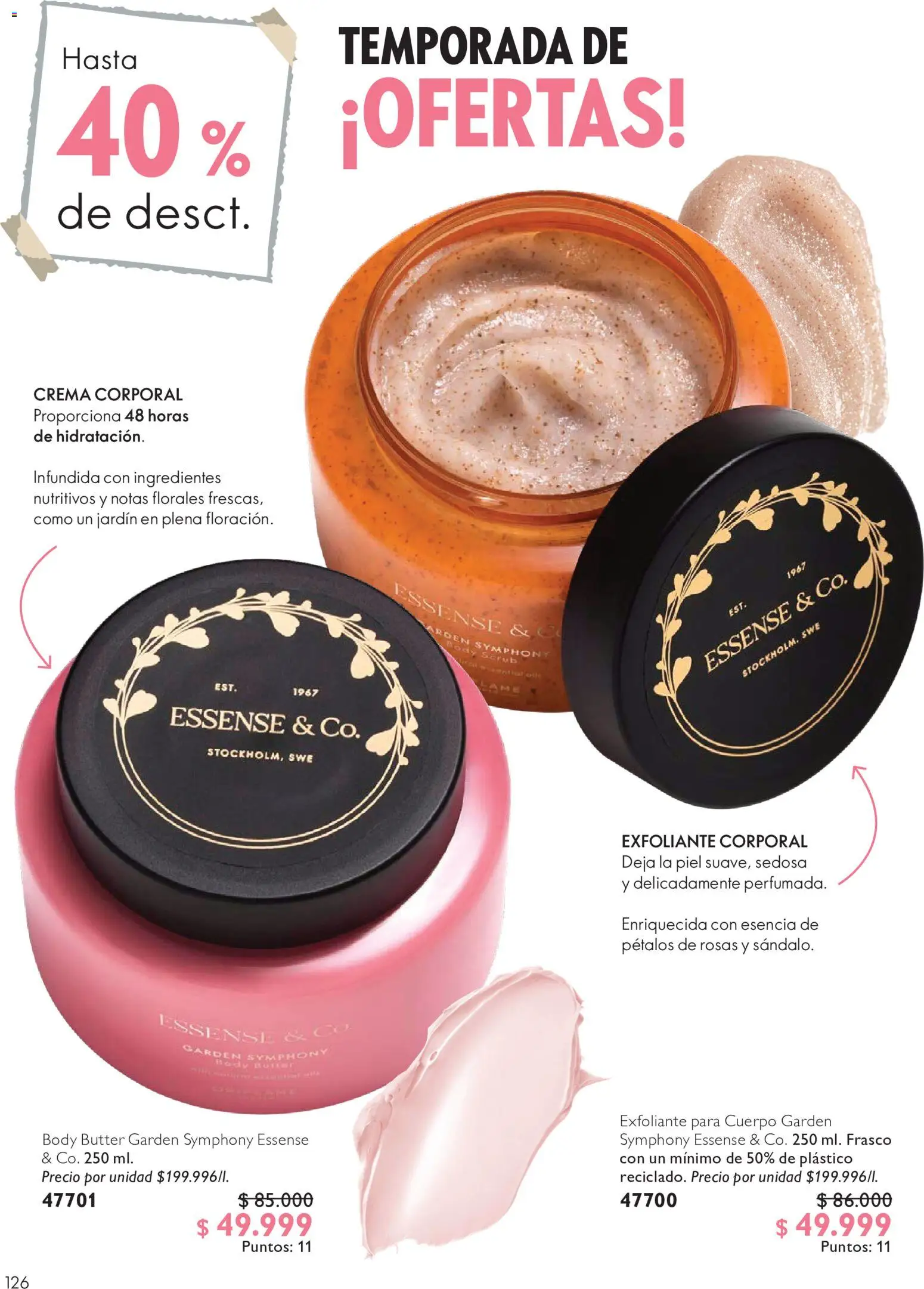 Oriflame revista - valida desde el 11/07/2026 | Página: 126 | Productos: Exfoliante corporal, Crema, Frasco, Body