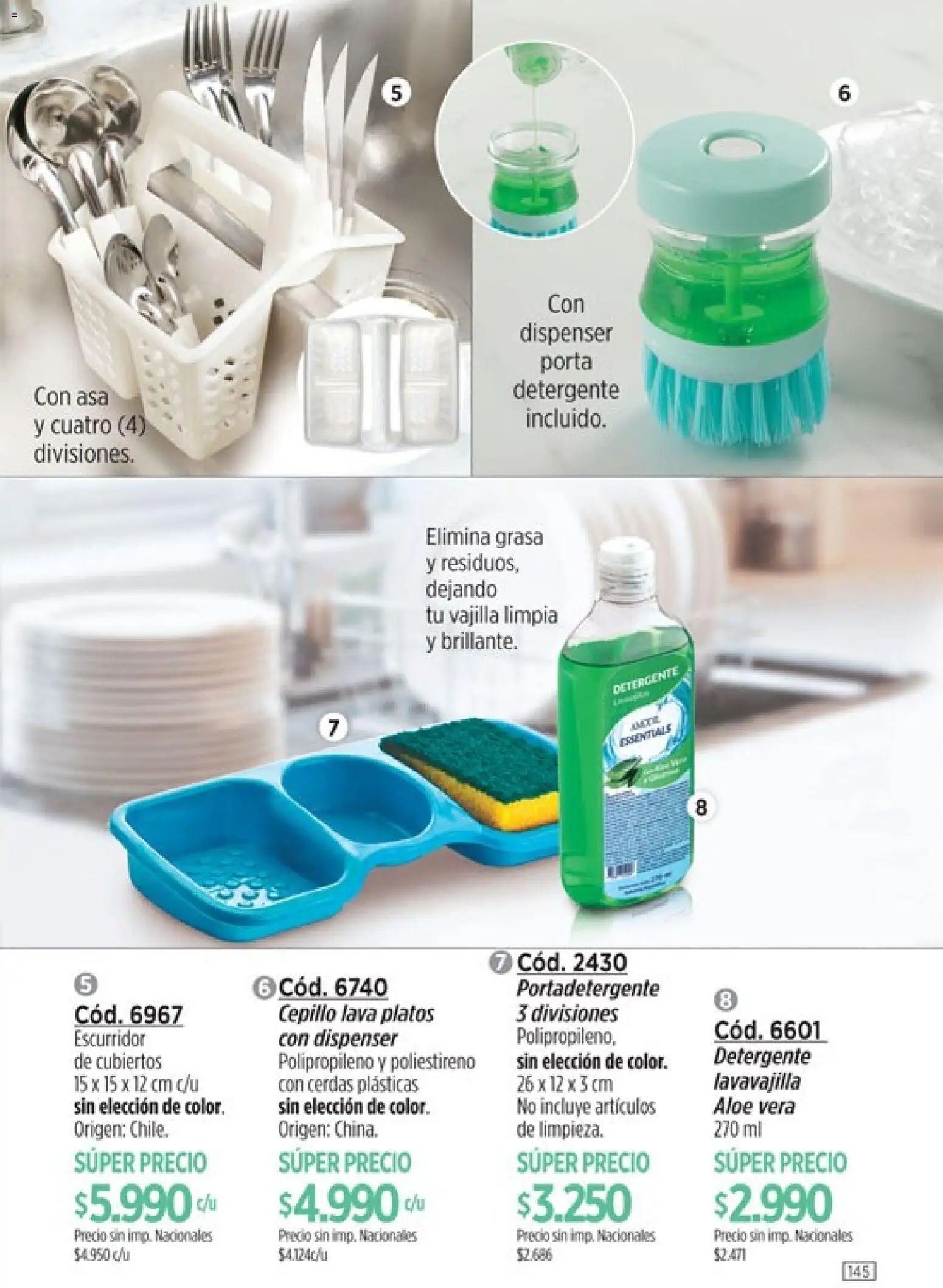 Amodil - Campaña 11 │ válido desde el 01.07.2026 | Página: 145 | Productos: Cepillo, Detergente, Escurridor