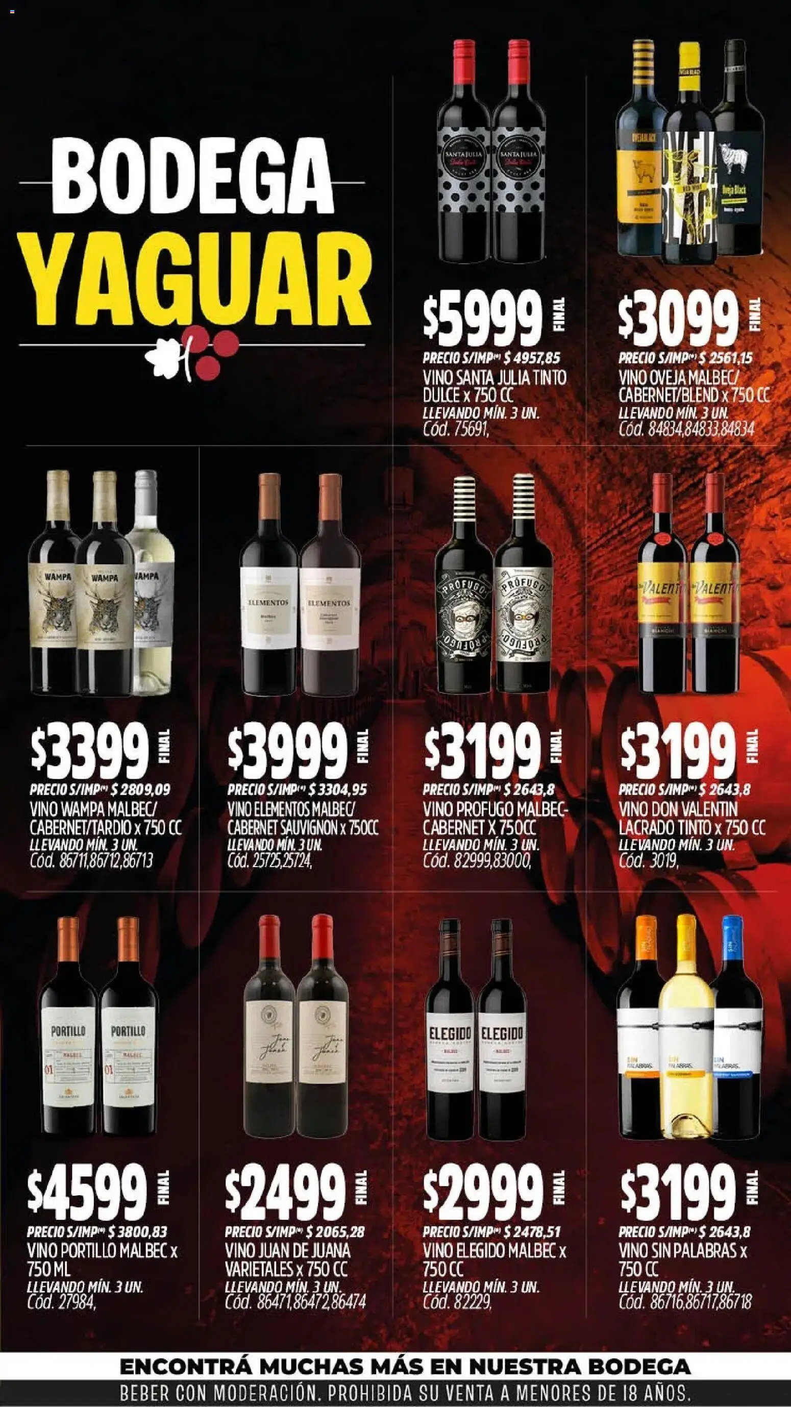Yaguar - Oferta Semanal Misiones │ válido desde el 28/09/2026 | Página: 5 | Productos: Dulce, Vino
