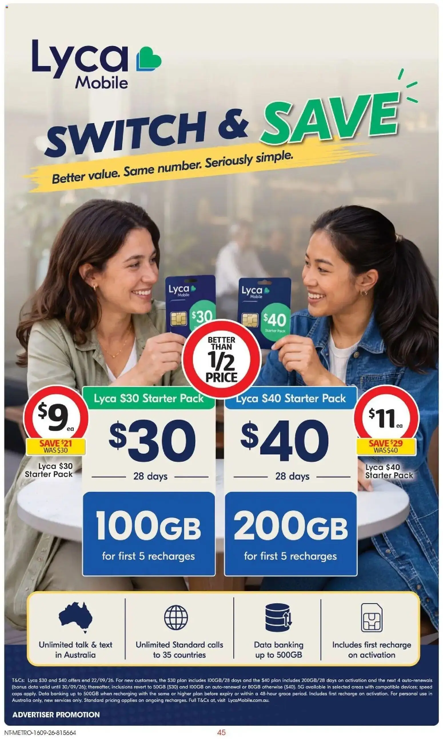 ﻿Coles catalogue valid from 16/09/2026 > Online Australia | Page: 45 | Products: Mobile