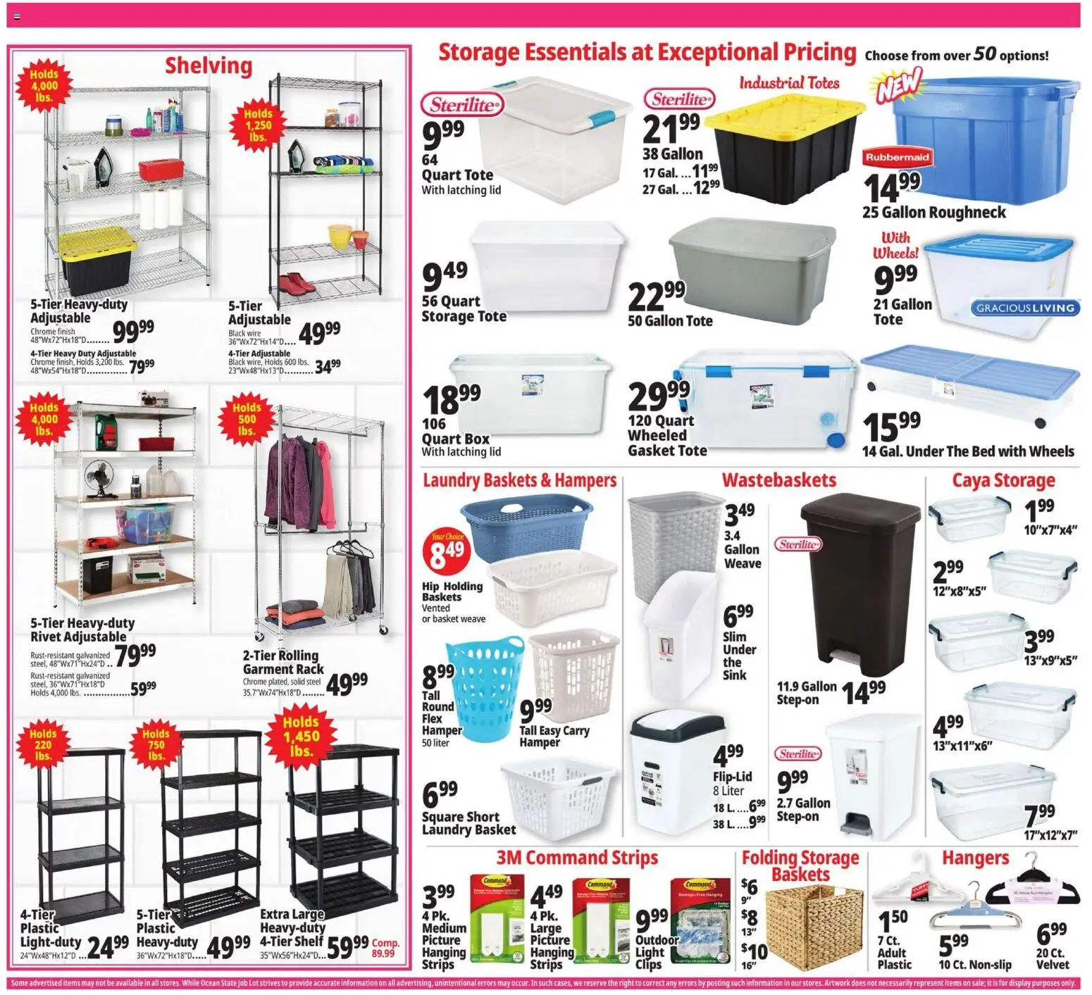 Ocean State Job Lot Weekly Ad - valid from 18.06.2026 | Page: 26 | Products: Bed, Shelf, Box, Gasket