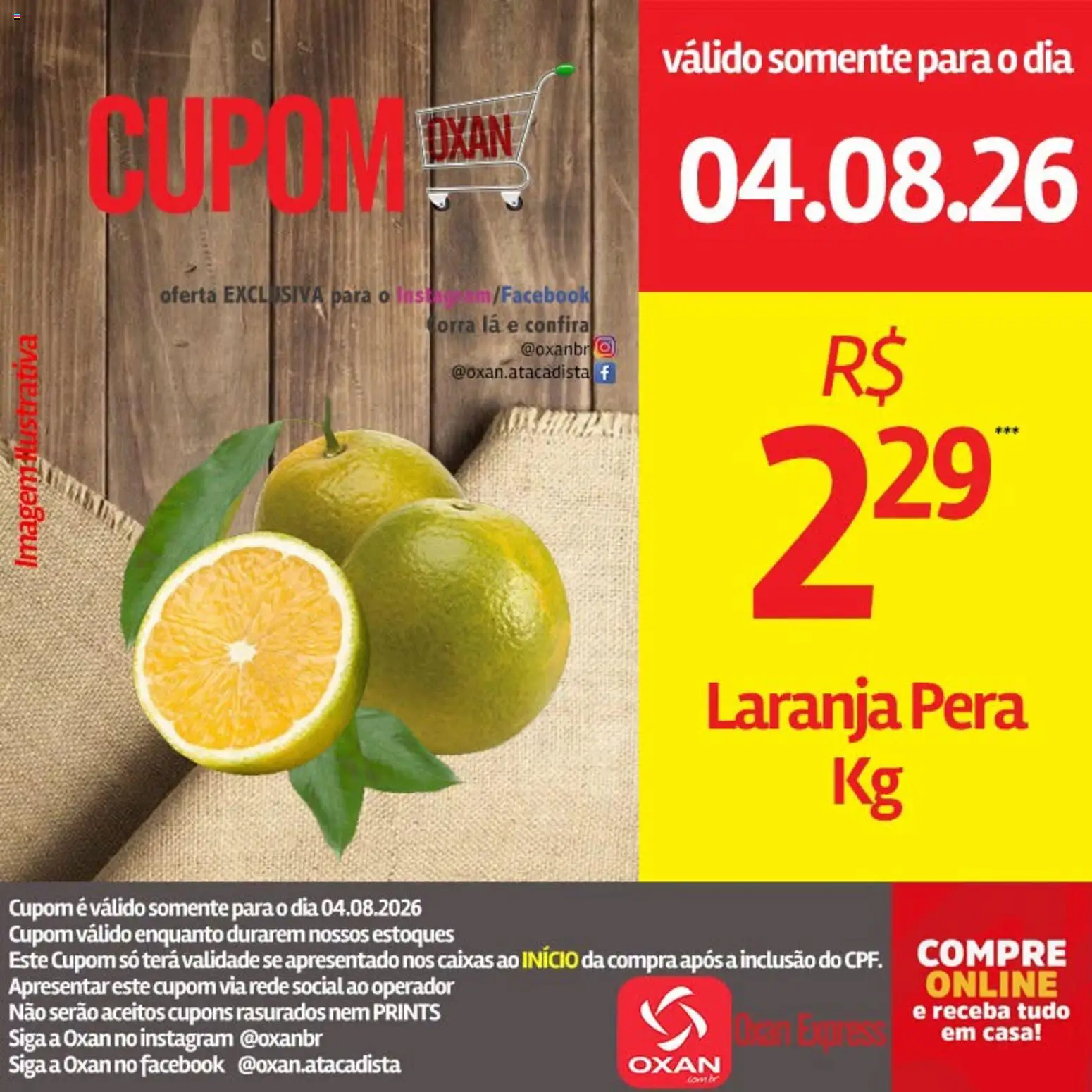 Oxan Atacadista Folheto - válido de 04/08/2026 | Página: 9 | Produtos: Pera