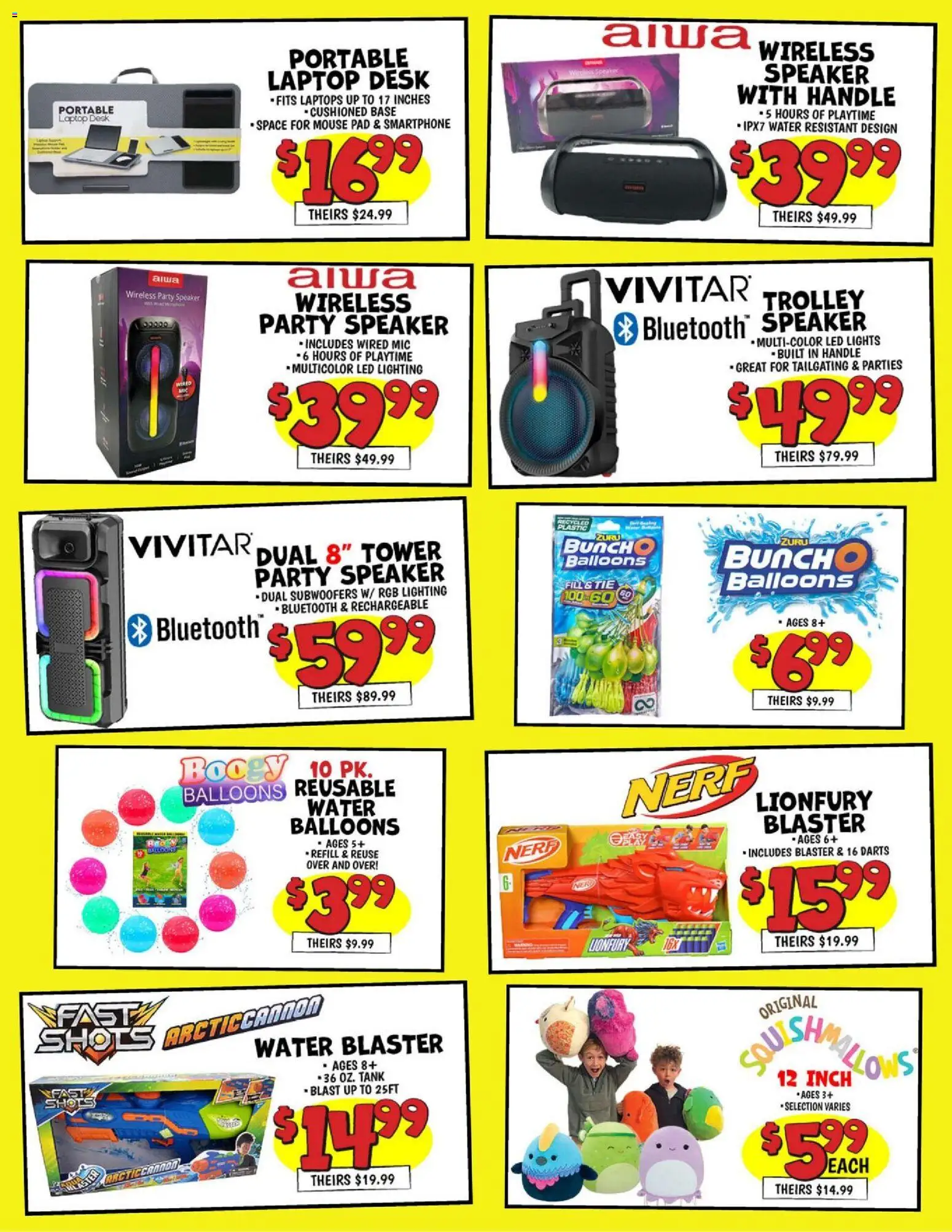 Ollie's Ad 2 - valid from 01.05.2026 | Page: 5 | Products: Water, Smartphone, Speaker, Laptop
