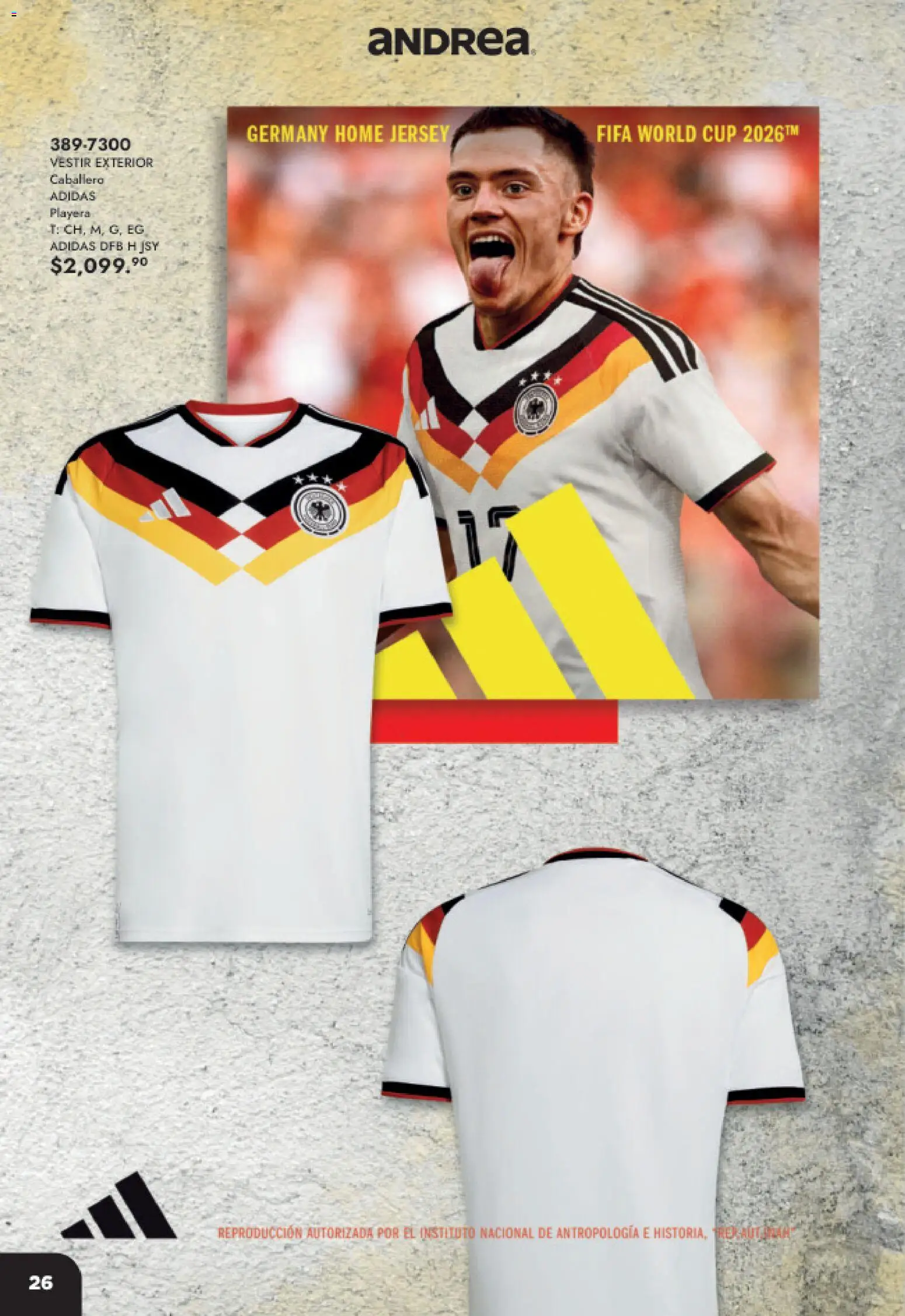 Nuevas ofertas de Andrea válidas en toda la República Mexicana desde el 17.05.2026. ¡Encuentra las mejores ofertas en Andrea catálogo Listos para ganar! | Página: 26 | Productos: Playera