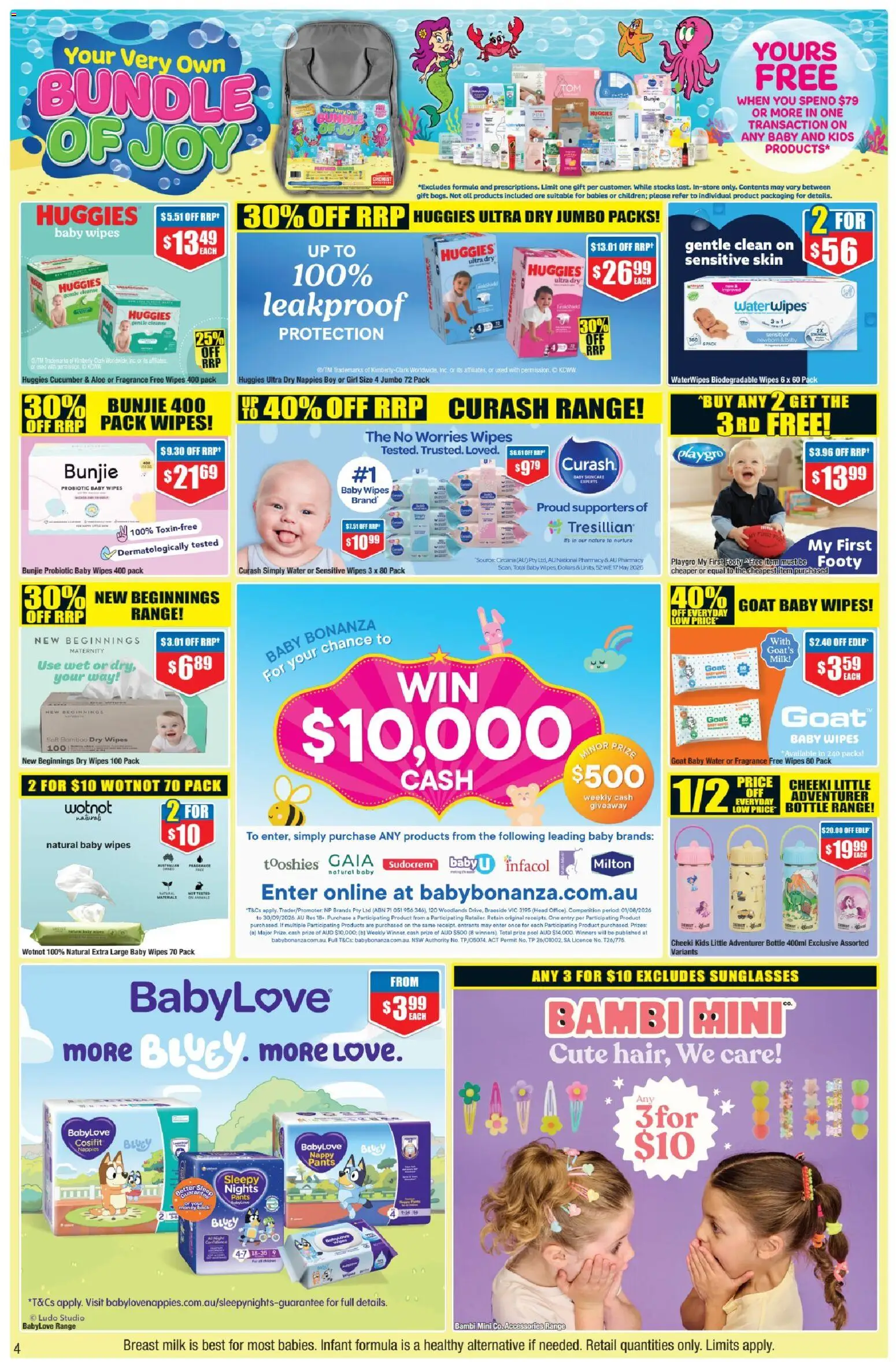Chemist Warehouse catalogue - valid from 20/08/2026 | Page: 4 | Products: Cucumber, Nappies, Water, Accessories