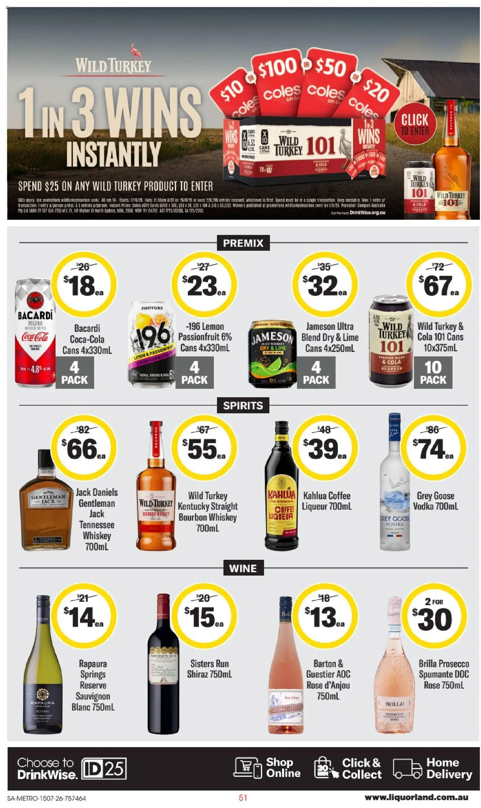 Liquorland catalogue - valid from 15/07/2026 | Page: 2 | Products: Coke, Whiskey, Lemon, Bacardi