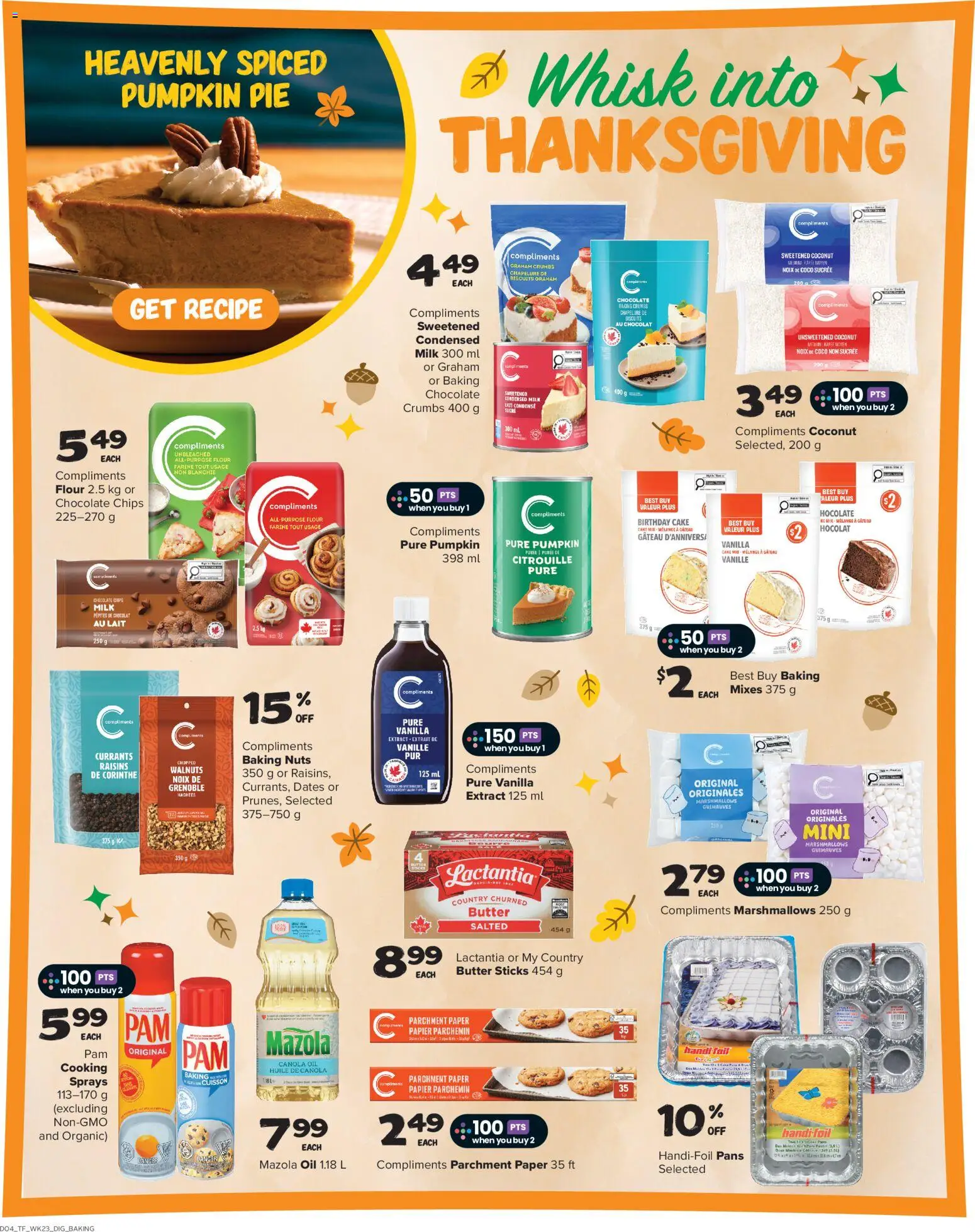 Thrifty Foods flyer valid from Oct 1, 2026 | Page: 11 | Products: Condensed milk, Flour, Milk, Oil