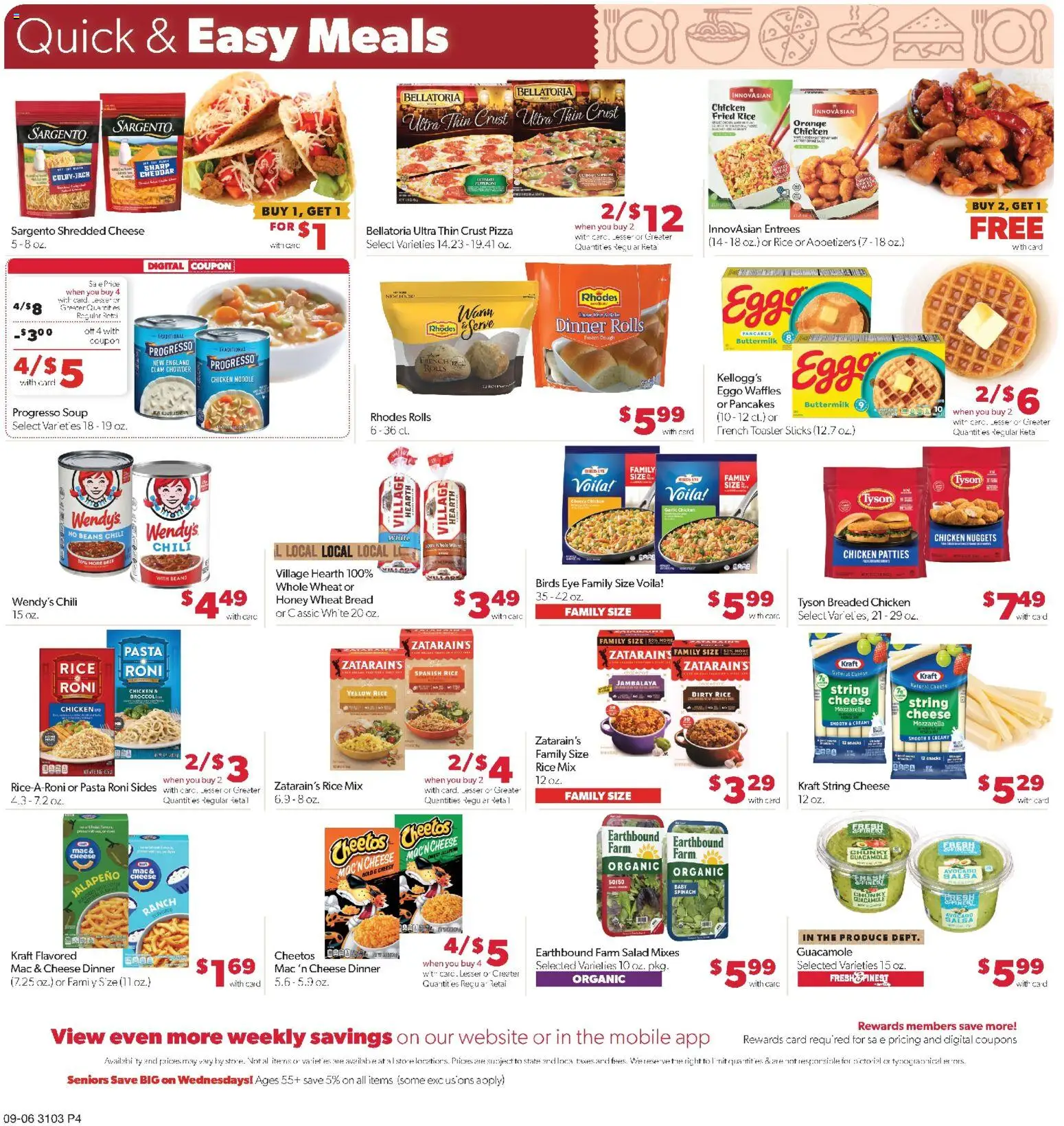 Family Fare Weekly Ad - ND - valid from 09/06/2026 | Page: 4 | Products: Chicken, Pasta, Avocado, Chili
