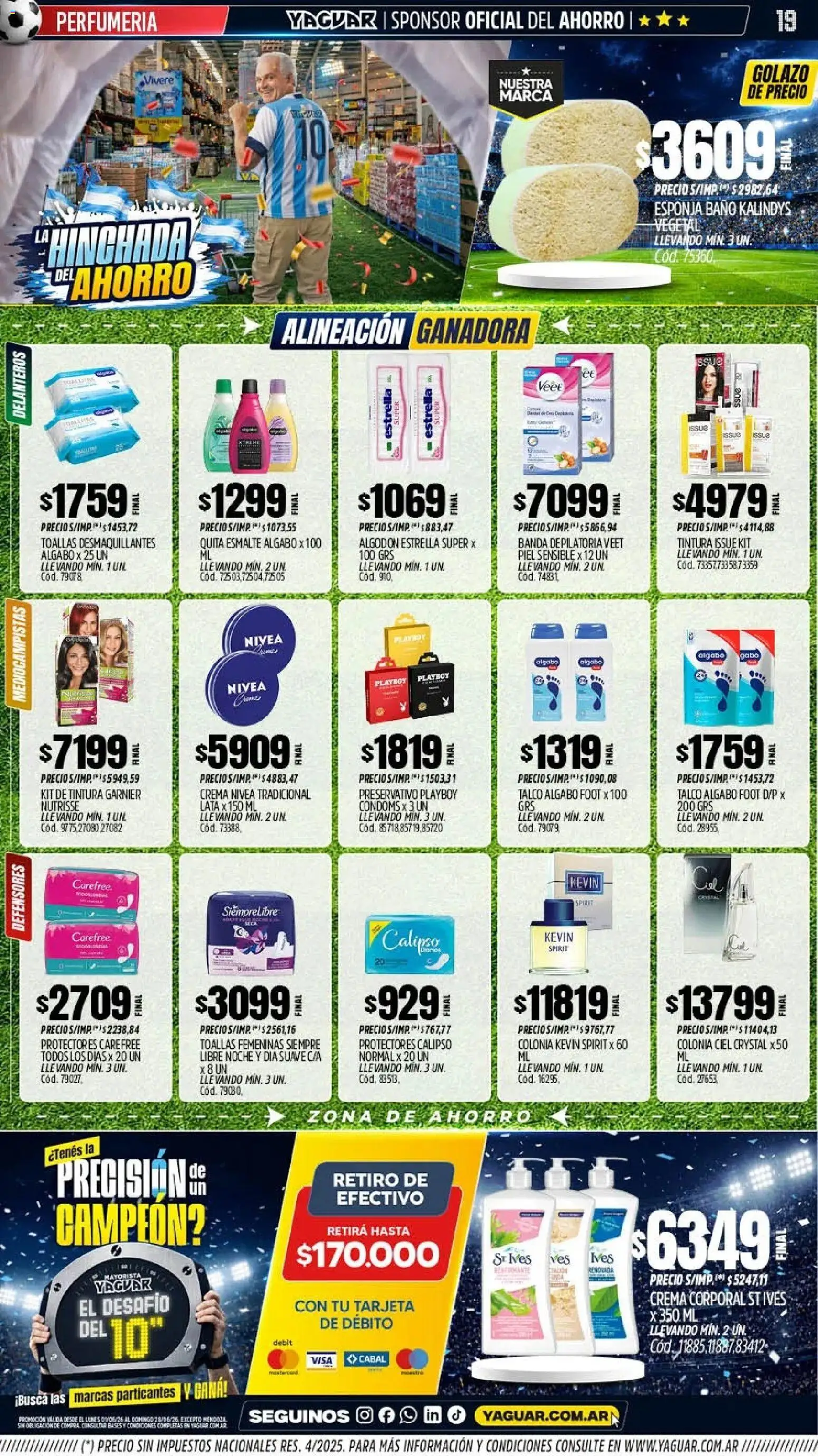 Yaguar - Oferta Semanal General Roca │ válido desde el 01.06.2026 | Página: 19 | Productos: Toallas, Tintura, Esponja, Crema