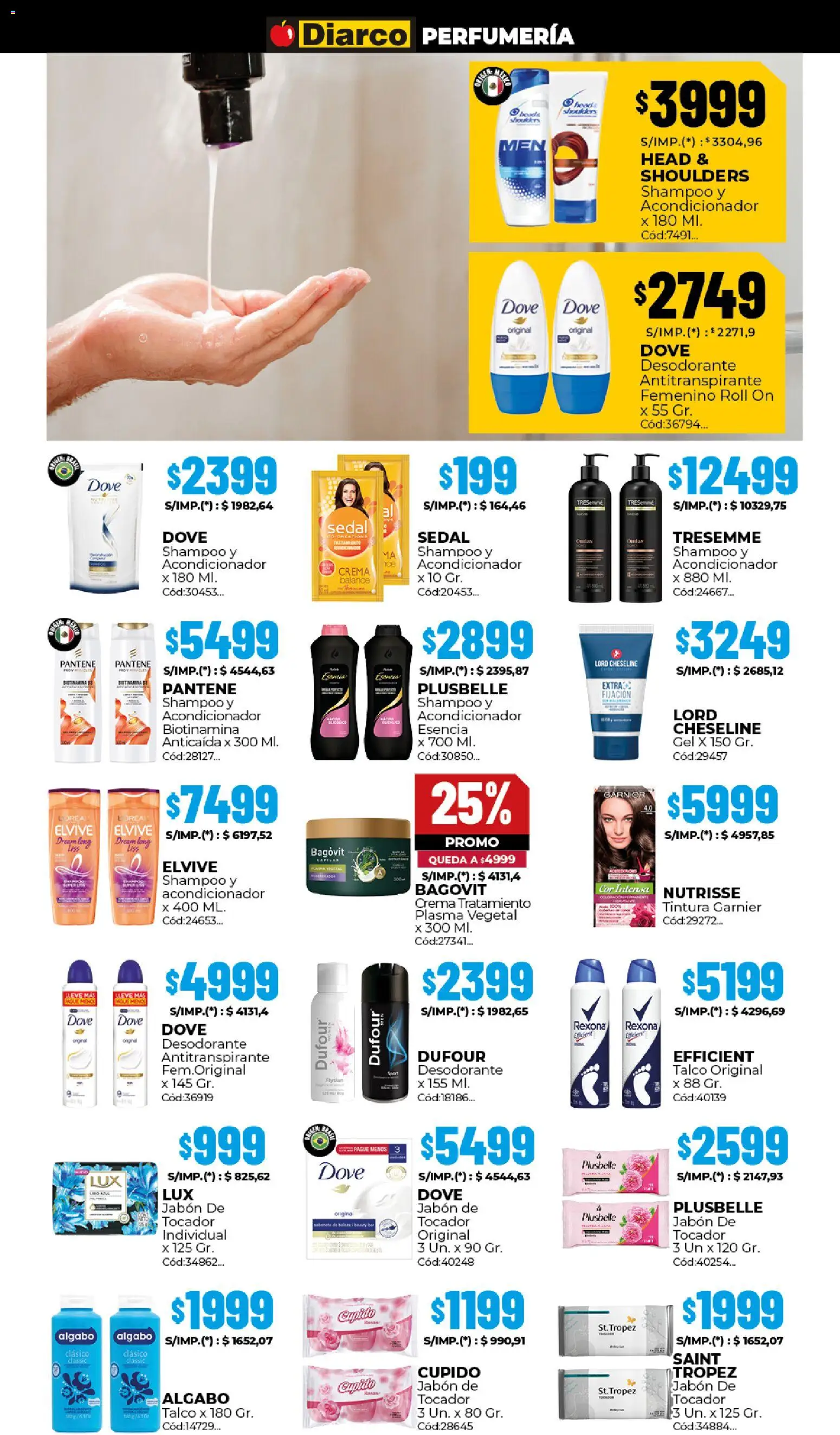 Diarco ofertas │ válido desde el 25.05.2026 | Página: 14 | Productos: Shampoo, Jabón, Antitranspirante, Crema