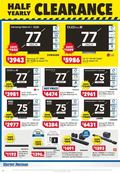 Preview of Harvey Norman Electrical Clearance - valid from 18/06/2026 | Page: 4 | Products: Accessories, Tv