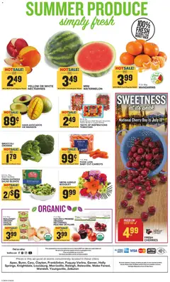 Preview of Food Lion weekly ads valid from 07/08/2026 | Page: 3 | Products: Broccoli, Cherries, Tomatoes, Bag