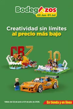 Vista previa de Bodega Aurrerá folleto Creatividad sin límites al precio más bajo, nuevo folleto de la tienda, válido en México a partir del 22/06/2026