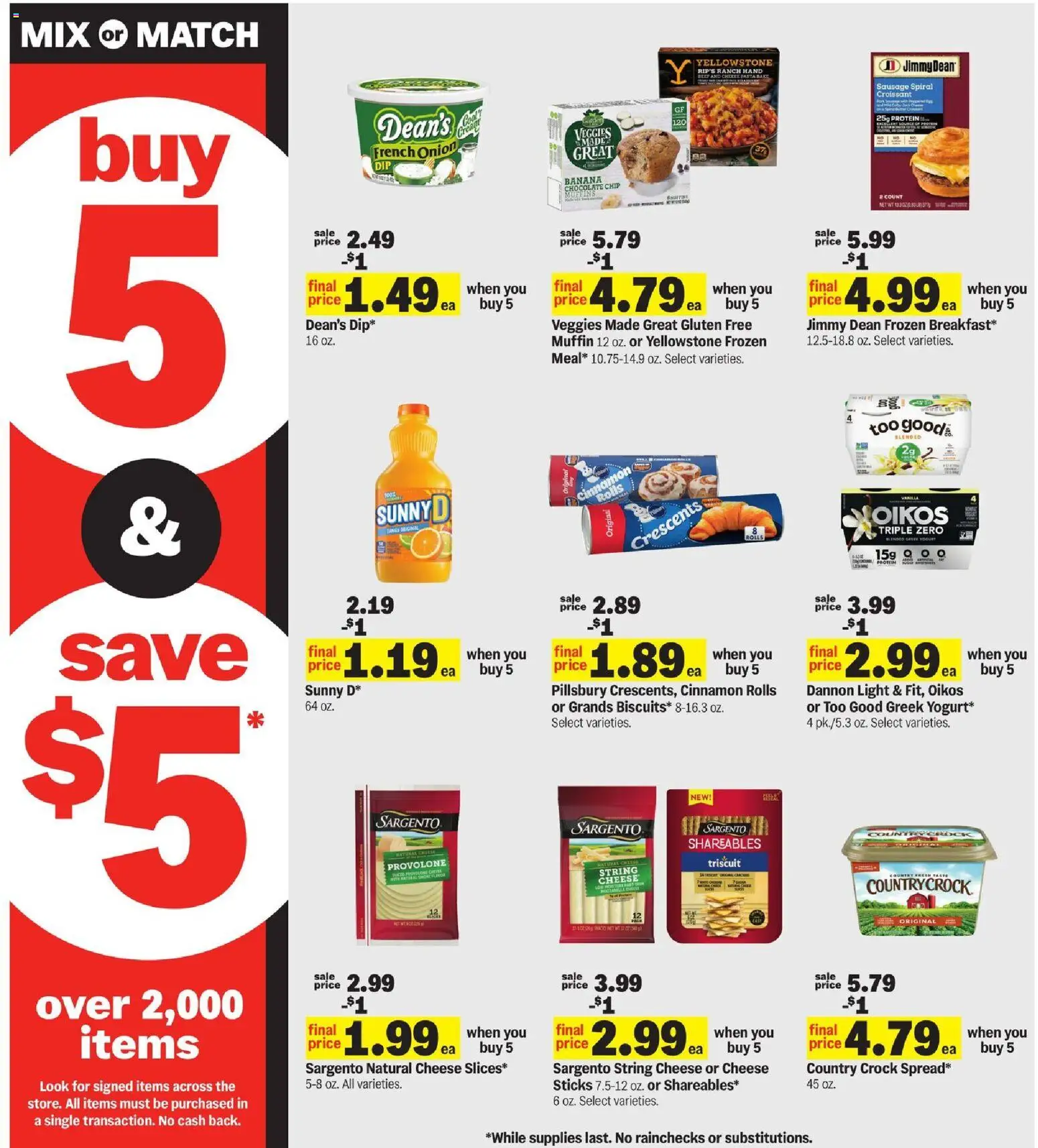 Meijer Weekly Ad - valid from 13.05.2026 | Page: 8 | Products: Chocolate, Pasta, Muffin, Onion