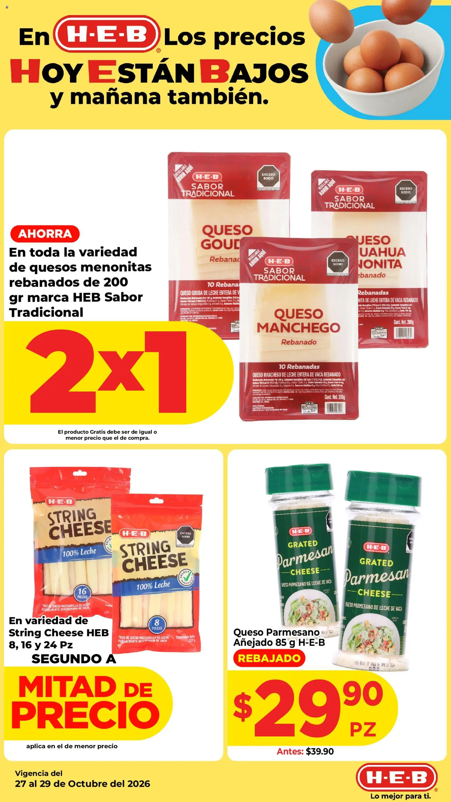 Nuevas ofertas de H-E-B válidas en toda la República Mexicana desde el 27/10/2026. ¡Encuentra las mejores ofertas en H-E-B folleto! | Página: 3