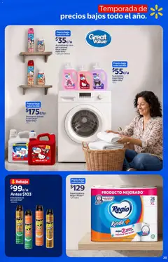 Vista previa de Walmart Express folleto, nuevo folleto de la tienda, válido en México a partir del 22/07/2026 | Página: 20 | Productos: Detergente, Agua, Papel higiénico, Ropa