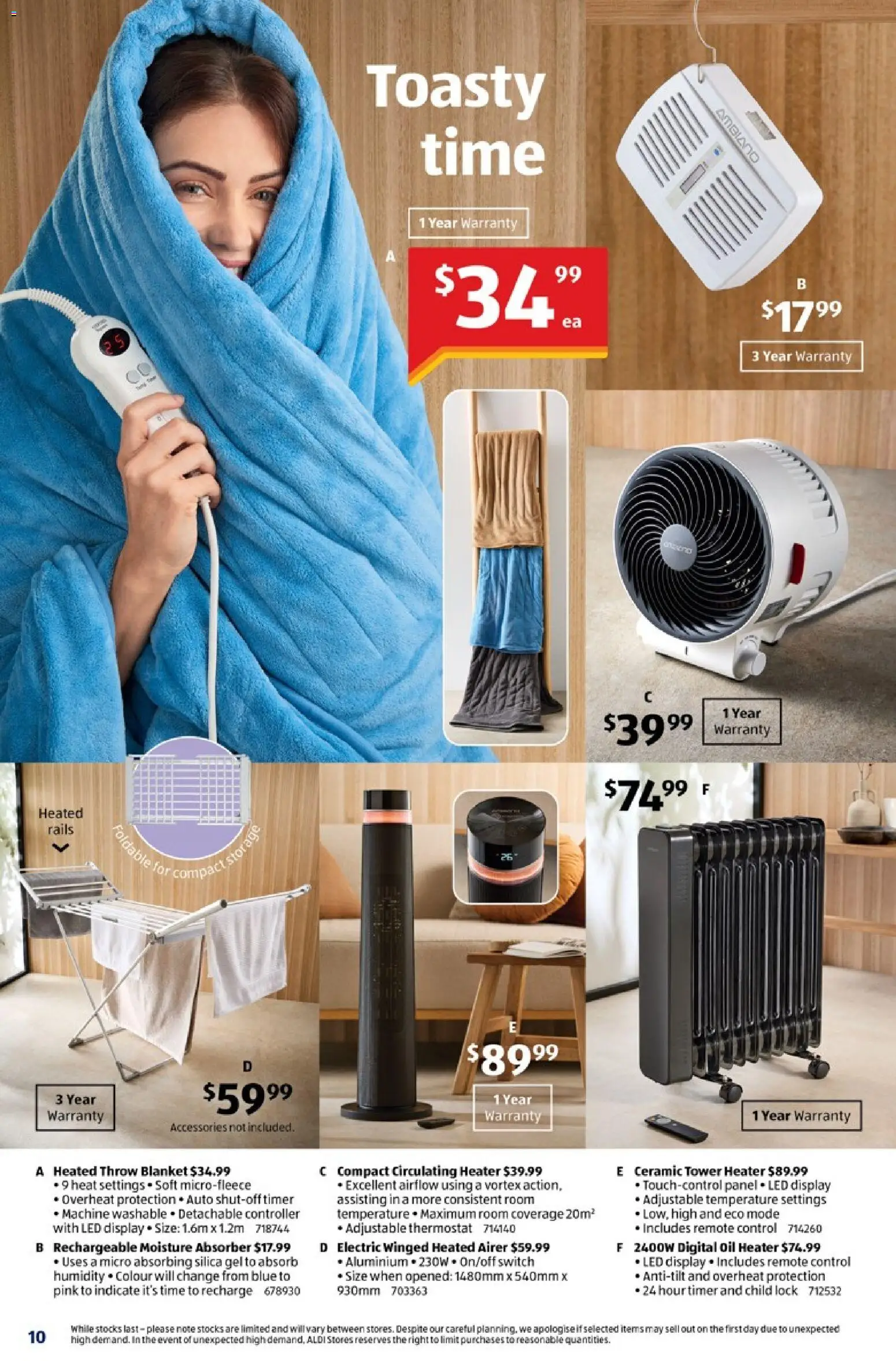 Aldi catalogue - valid from 13.05.2026 | Page: 10 | Products: Heater, Oil, Digital, Remote control