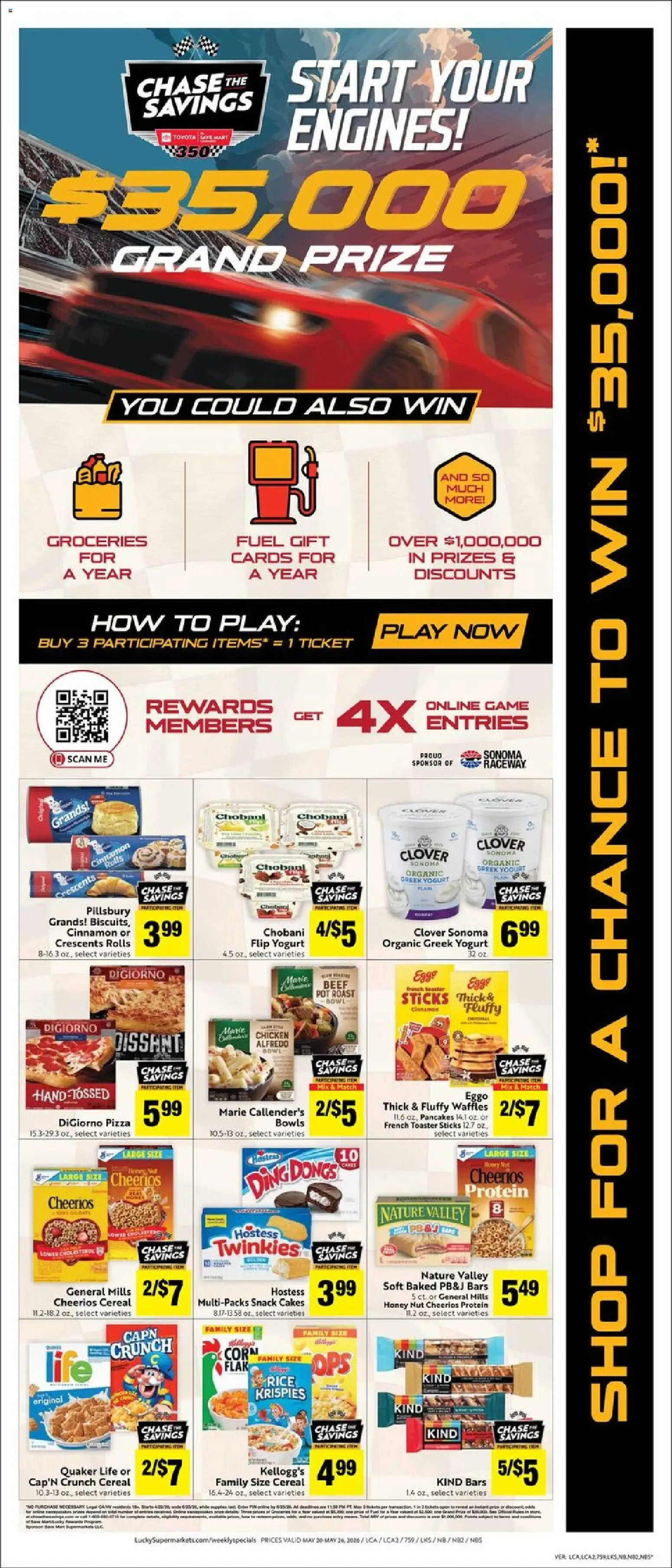 Lucky Supermarkets Weekly Ad - valid from 20.05.2026 | Page: 3 | Products: Toaster, Yogurt, Rice, Game