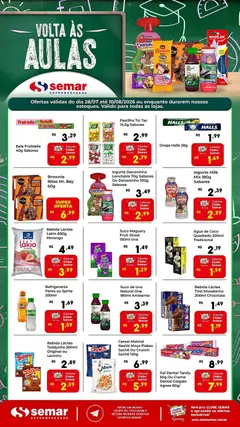 Semar Supermercado ofertas Volta às aulas - Pré-Visualização do folheto da loja Semar Supermercado, válido de 28/07/2026
